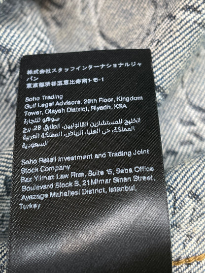 Amiri Light Wash MA All Over Print Blue Jacket