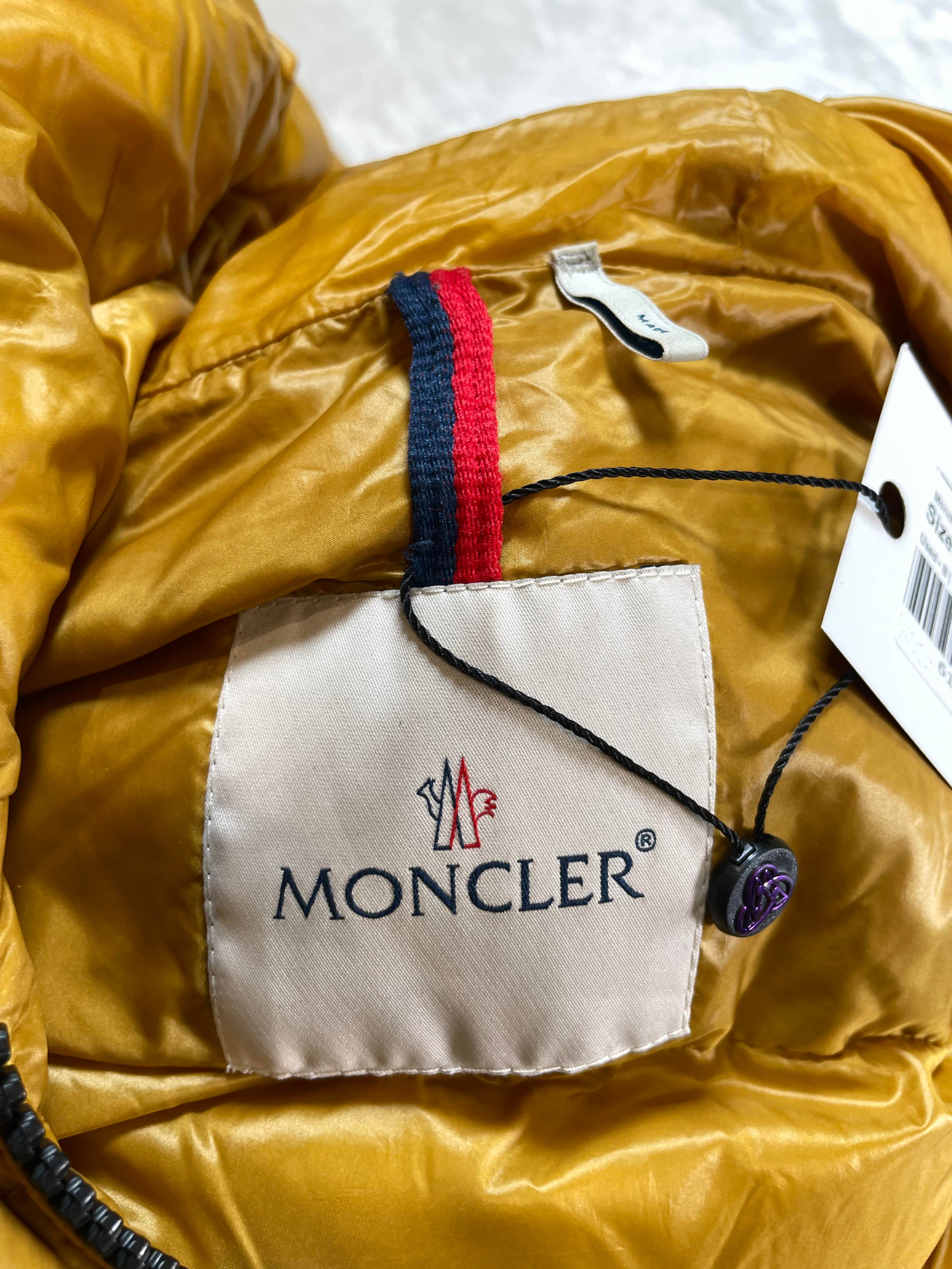 Moncler Seritte Giubbotto Yellow Puffer Jacket