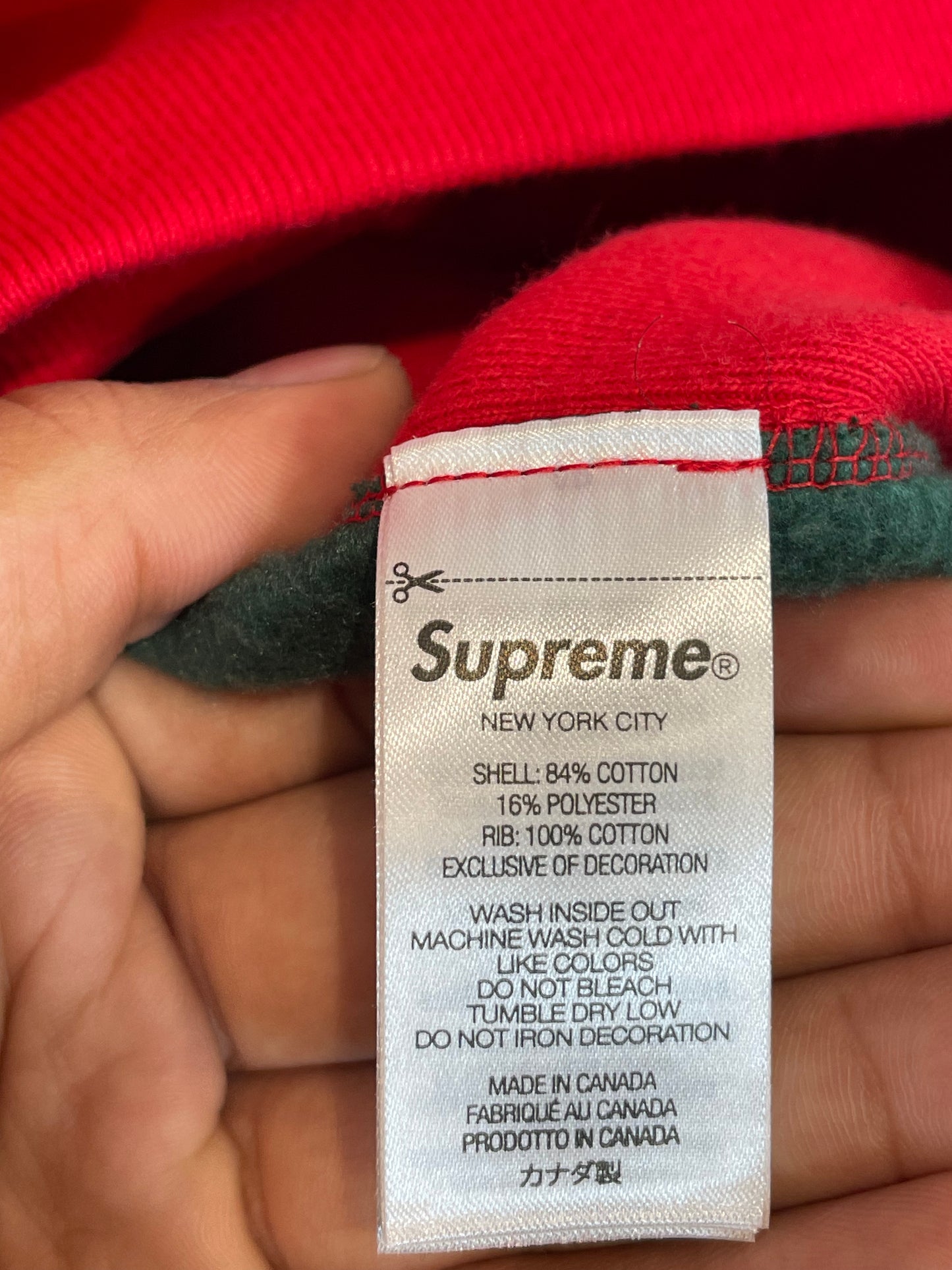 Supreme Box Logo Red Brown New Large With Tags