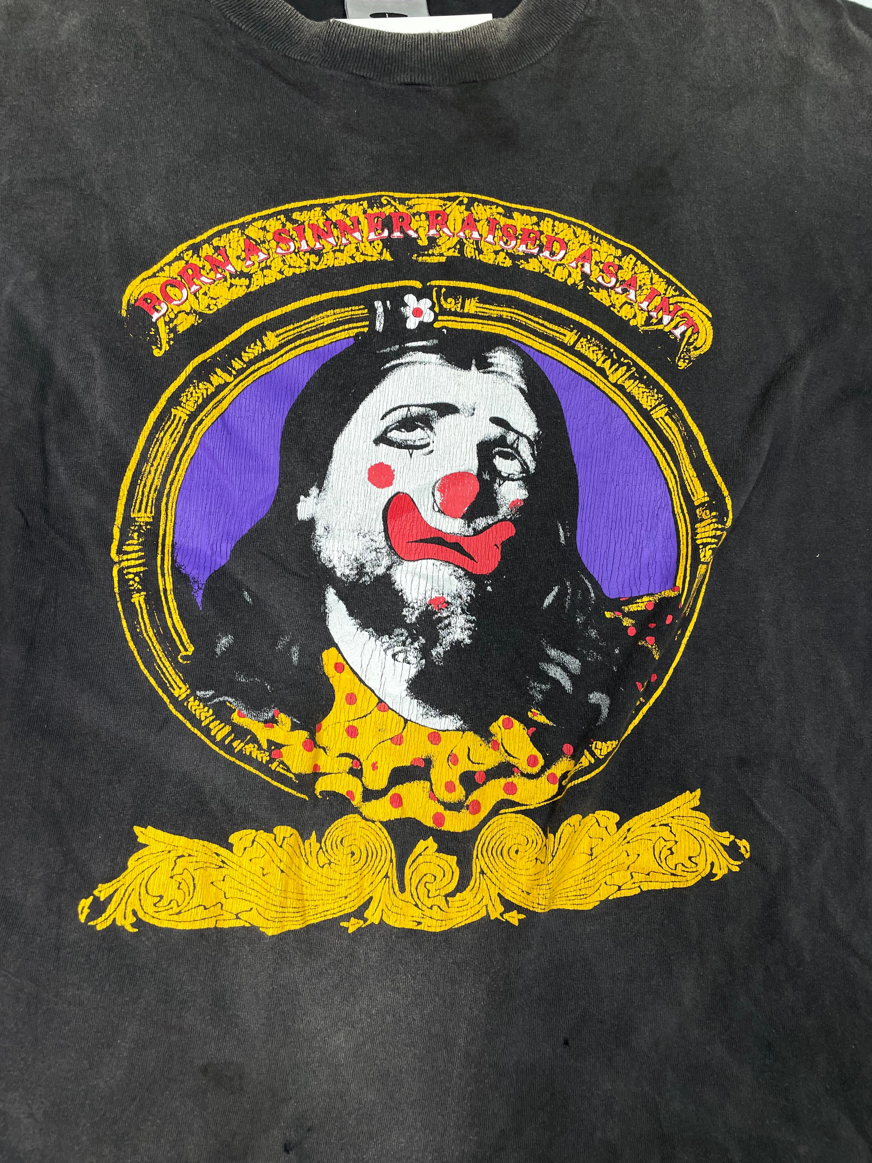 Born Saint Mxxxxxxx Clown Long Sleeve Grey Multi