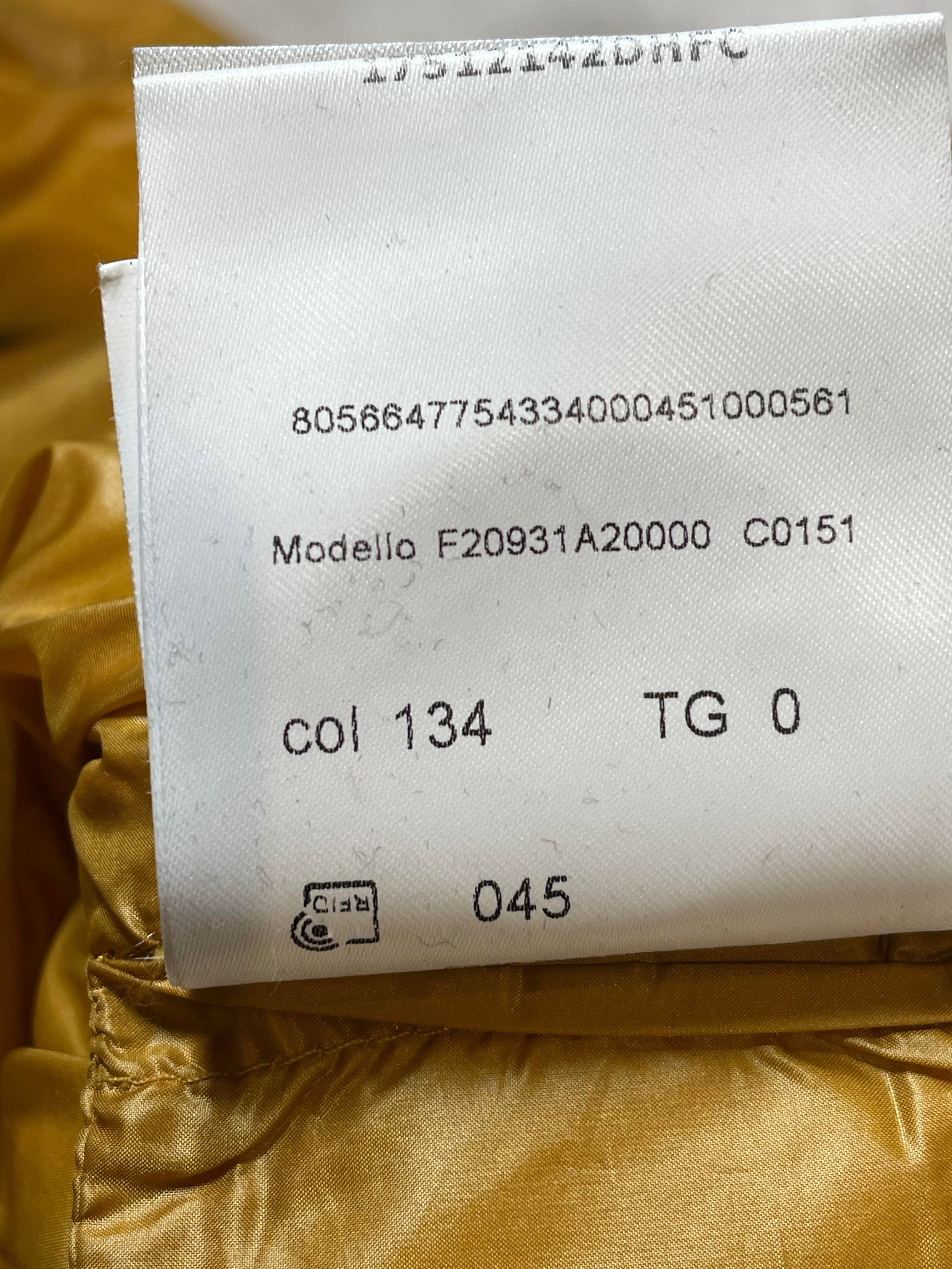 Moncler Seritte Giubbotto Yellow Puffer Jacket