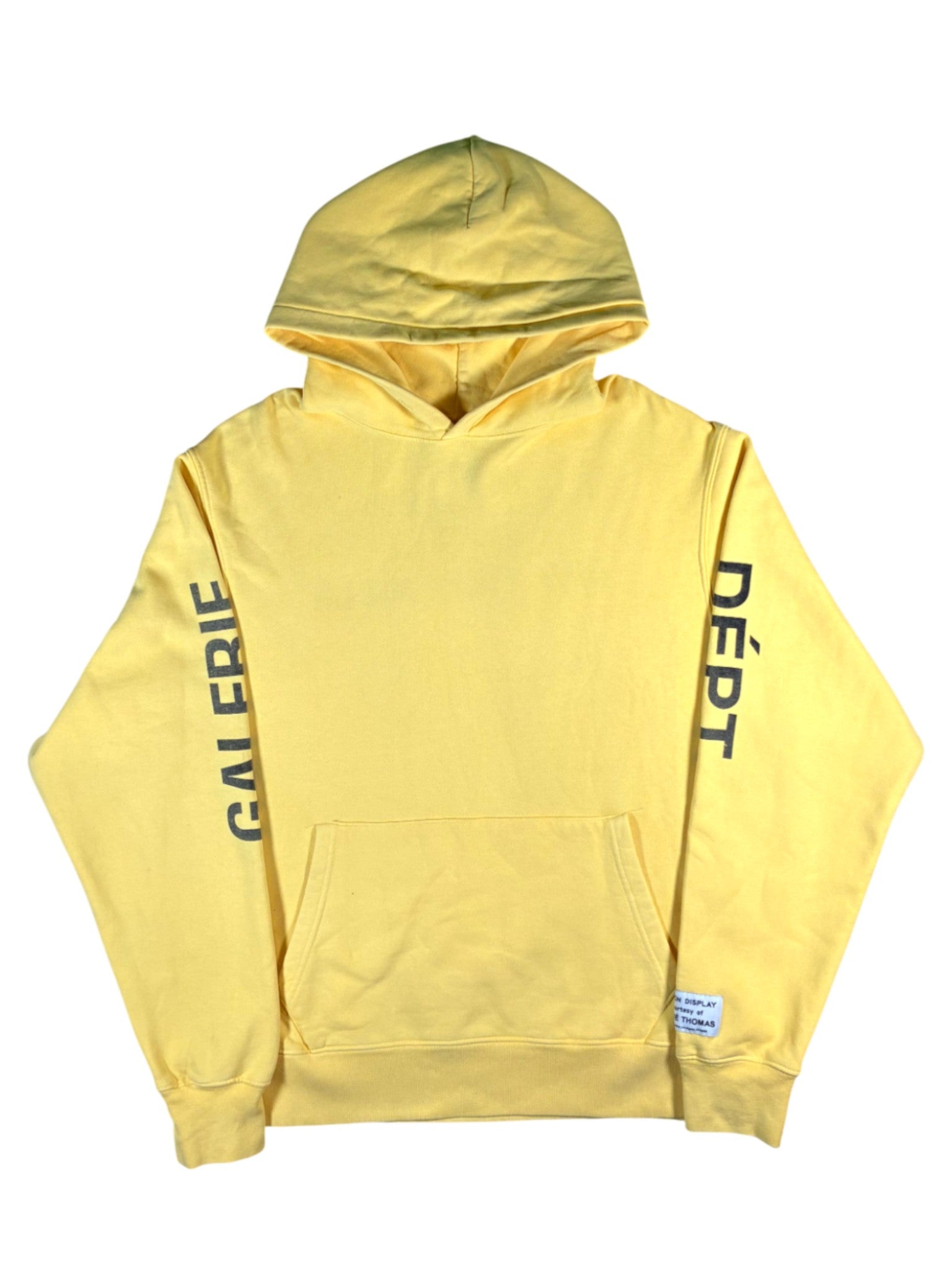 Gallery Dept Sleeve Logo Yellow & Black Hoodie
