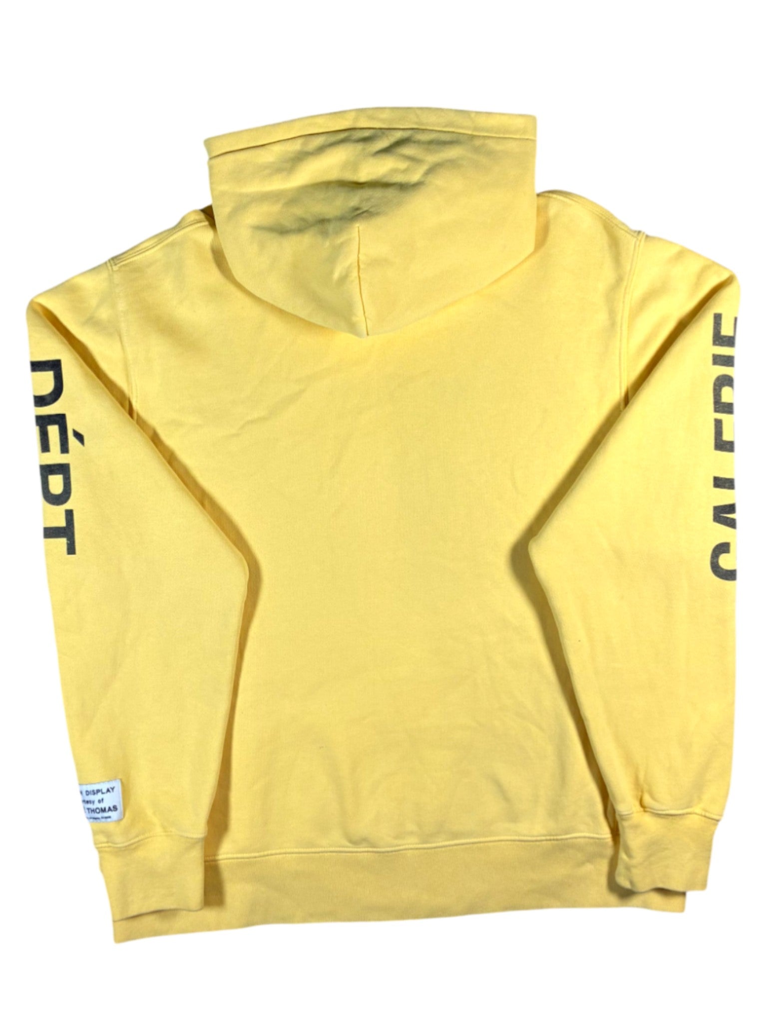 Gallery Dept Sleeve Logo Yellow & Black Hoodie