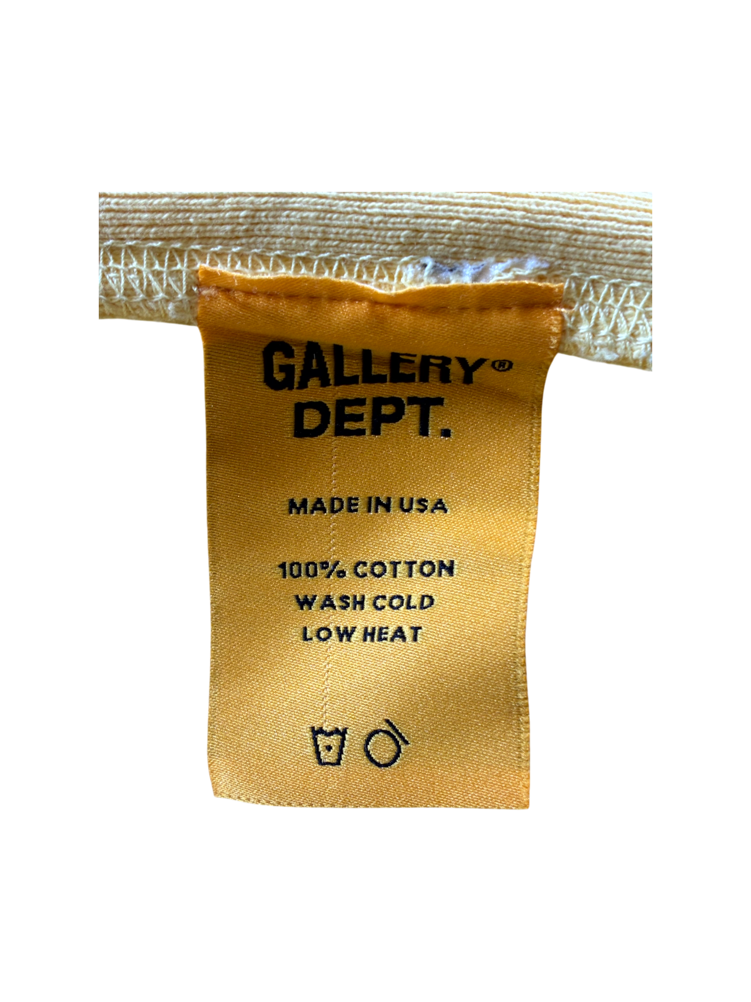 Gallery Dept Sleeve Logo Yellow & Black Hoodie