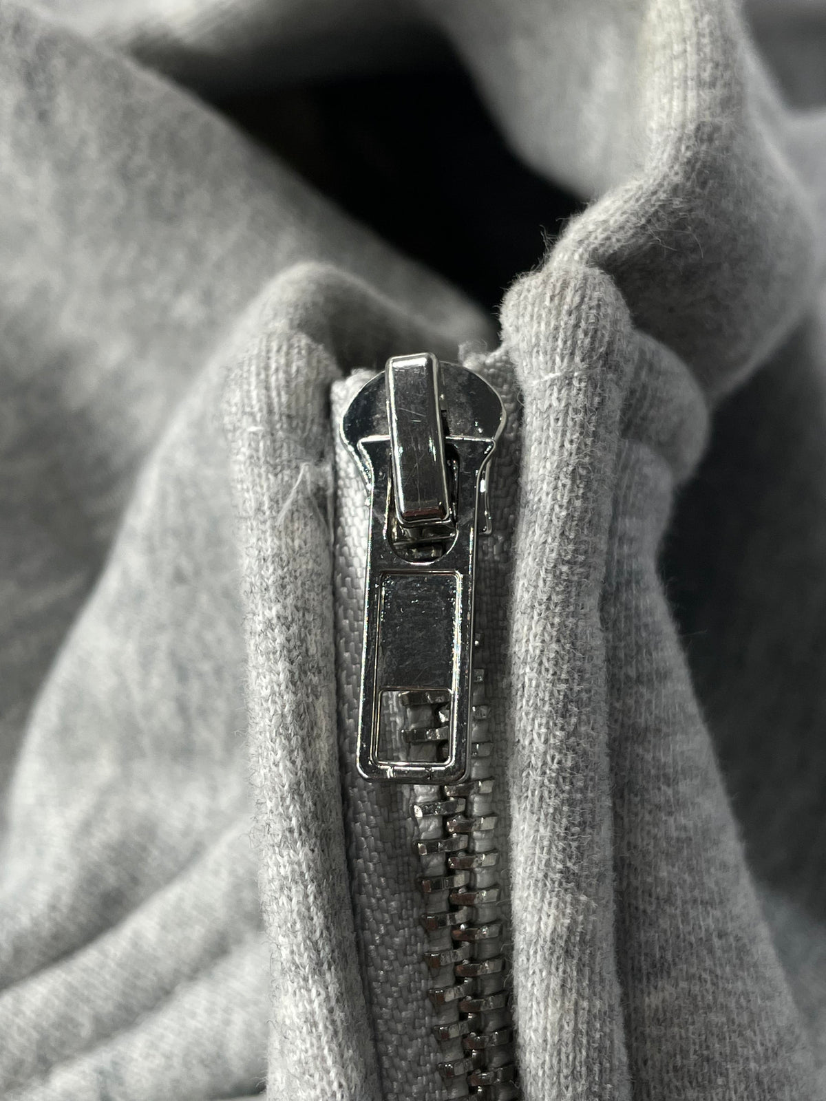 HMDD Rhinestone Grey & Black Zip Up Hoodie