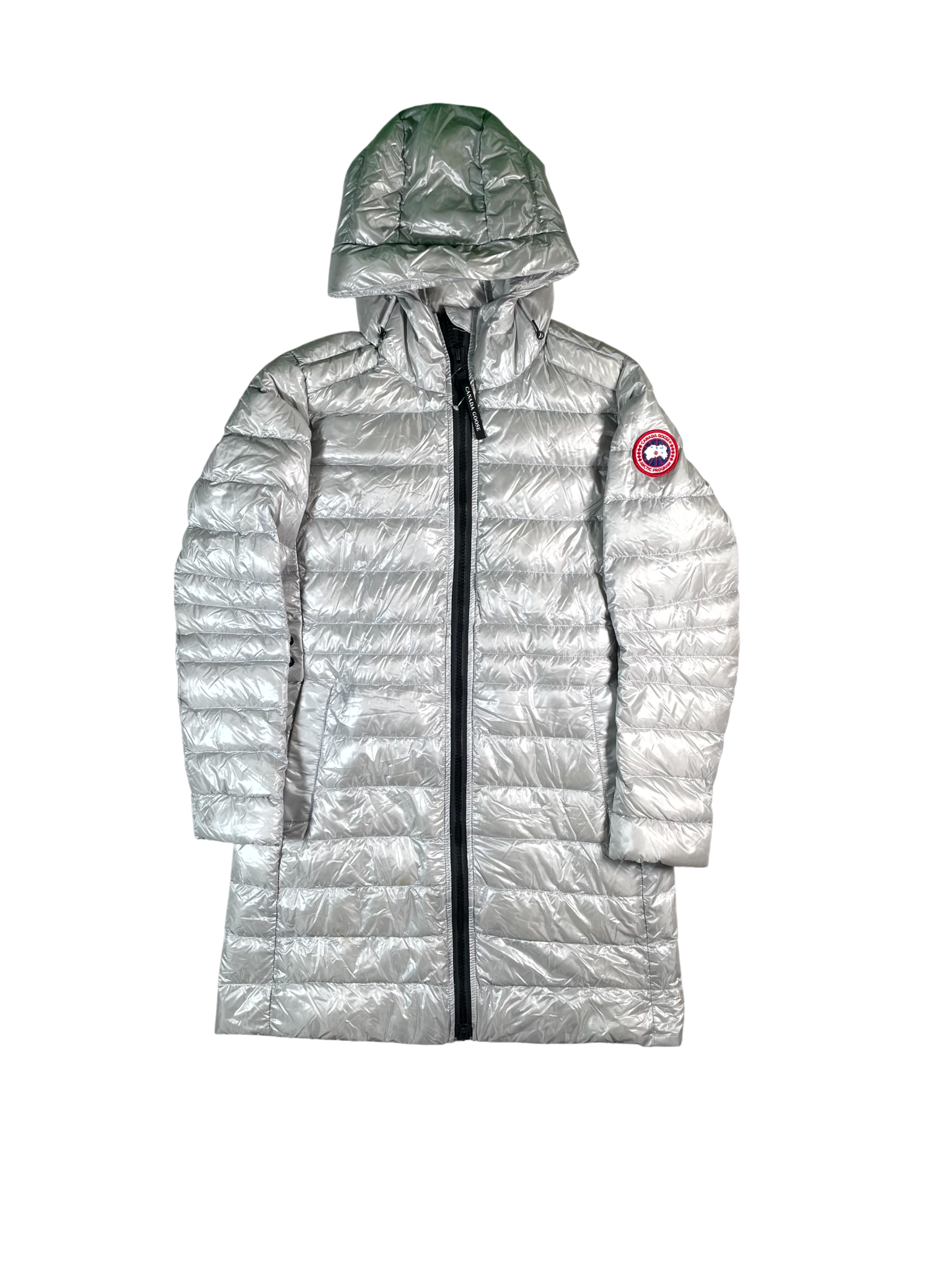 Canada goose Women's Long Silver Coat