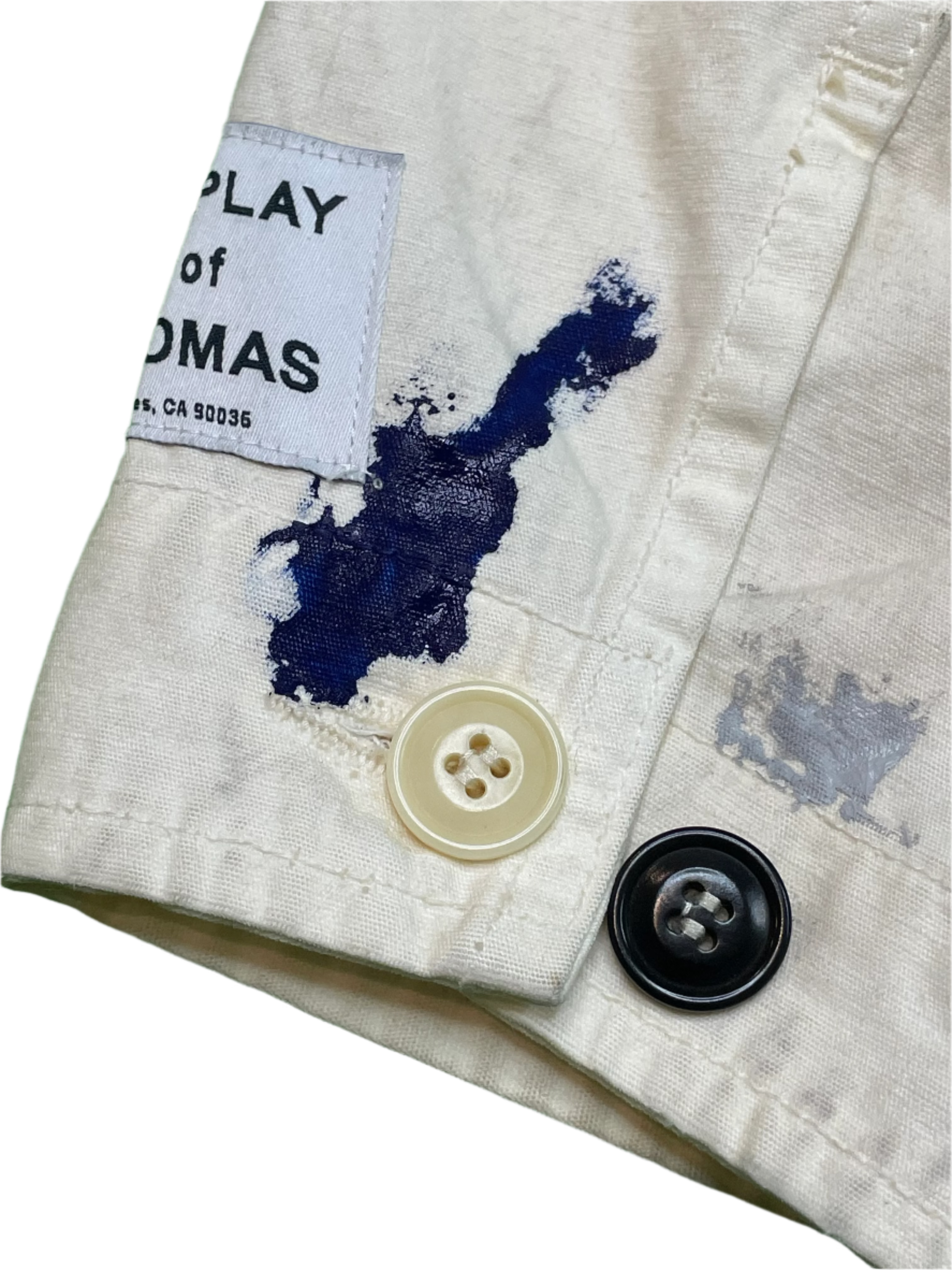 Gallery Dept. Paint Splatter White Shirt Jacket