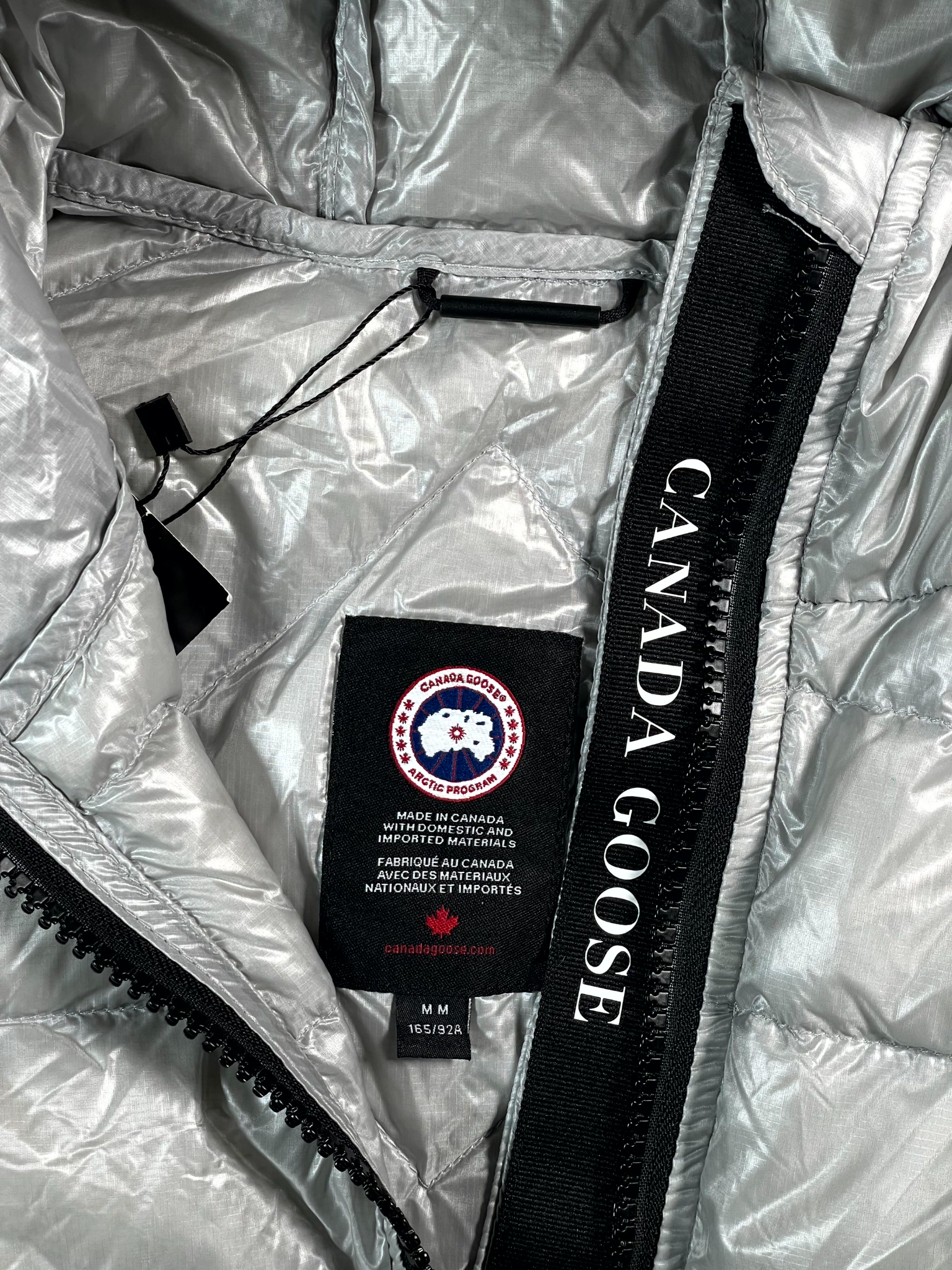 Canada goose Women's Long Silver Coat