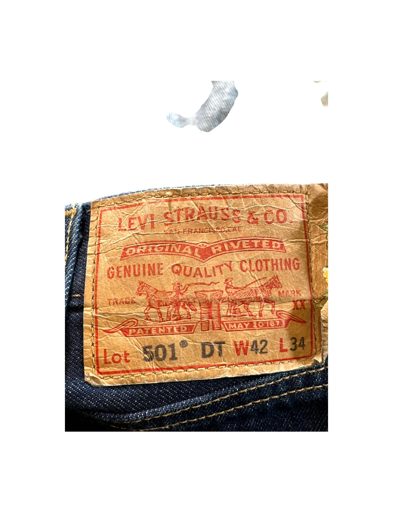 Denim Tears Navy Wash Jeans