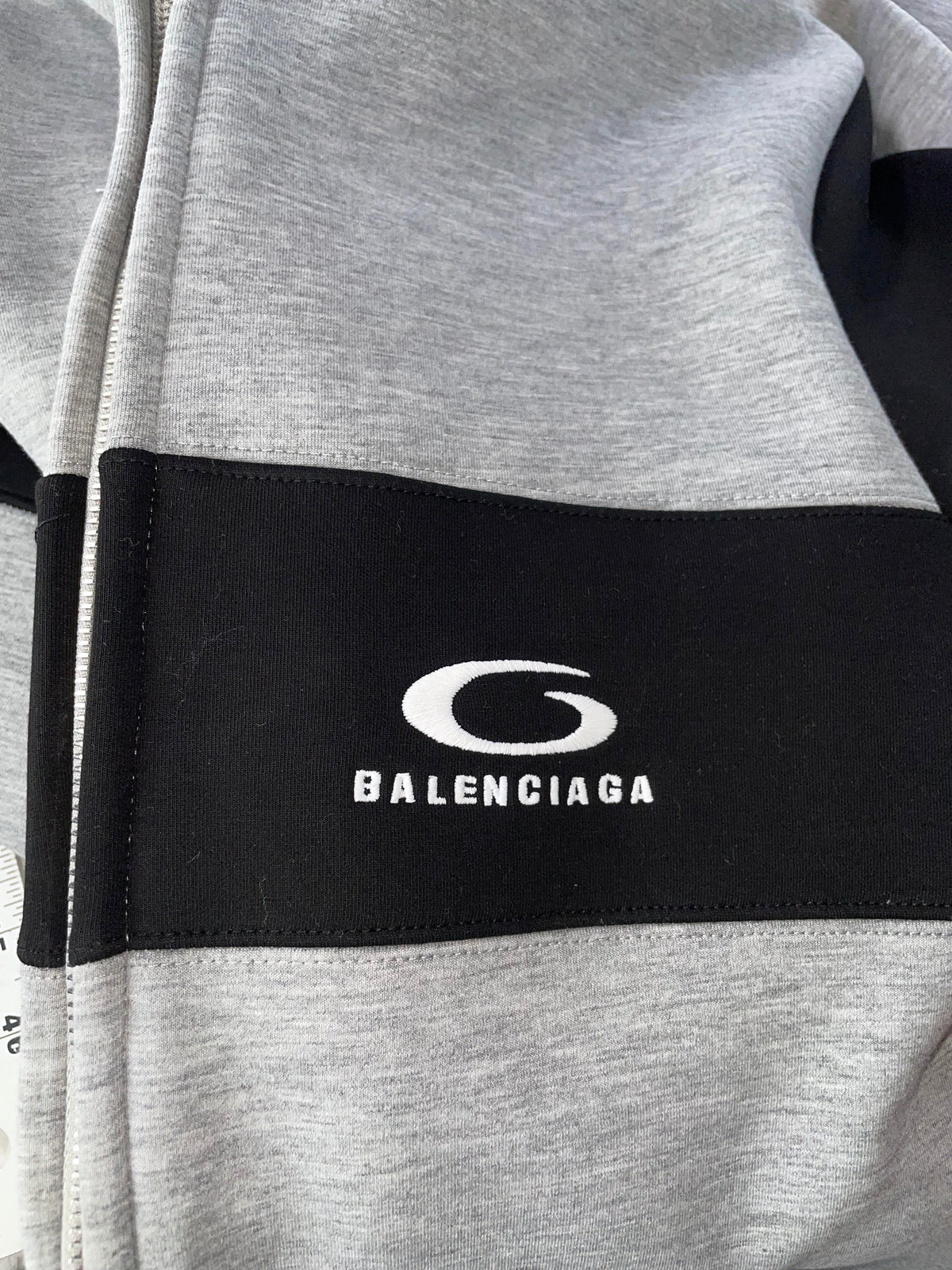 Balenciaga Infinity Grey & Black Zip Up