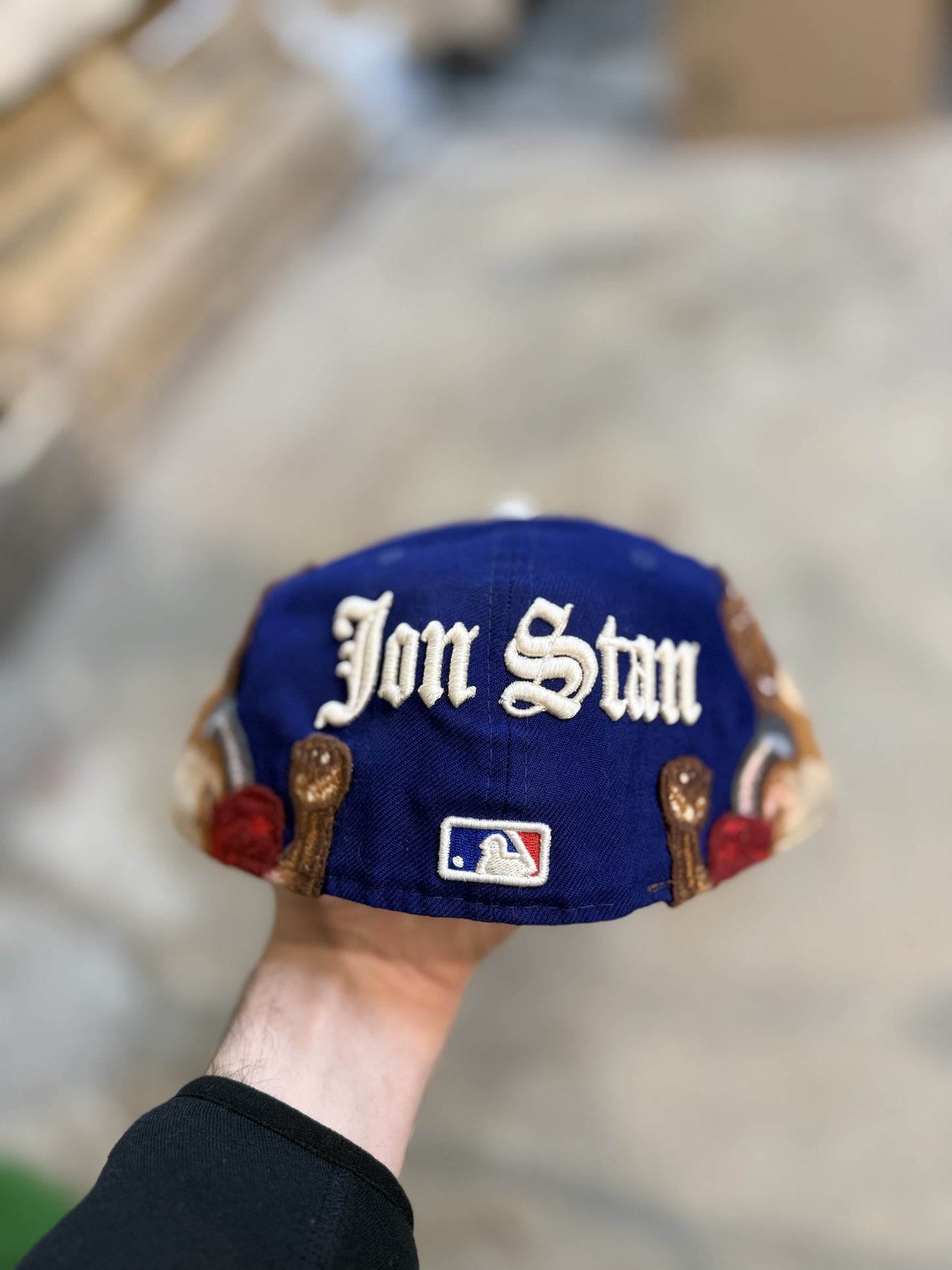 John Stan LA Dodgers Fitted Blue Used 7 1-2