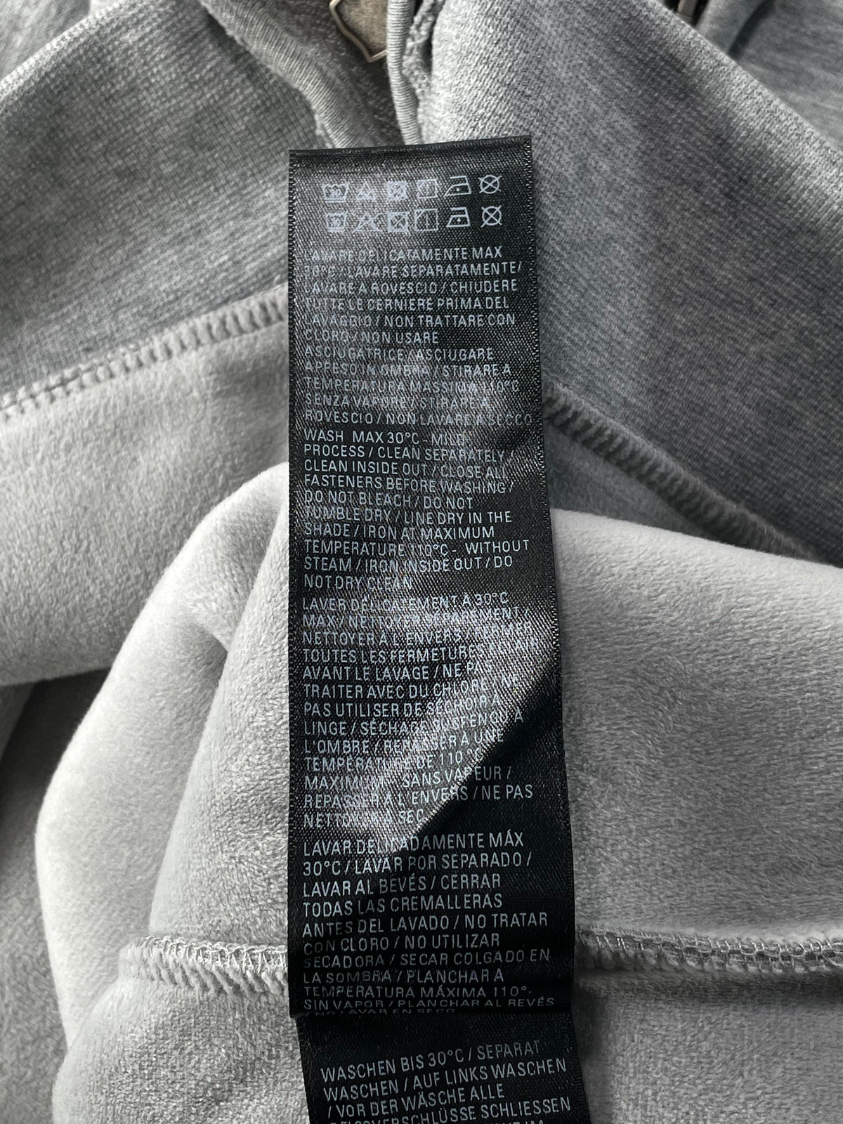 Balenciaga Infinity Grey & Black Zip Up