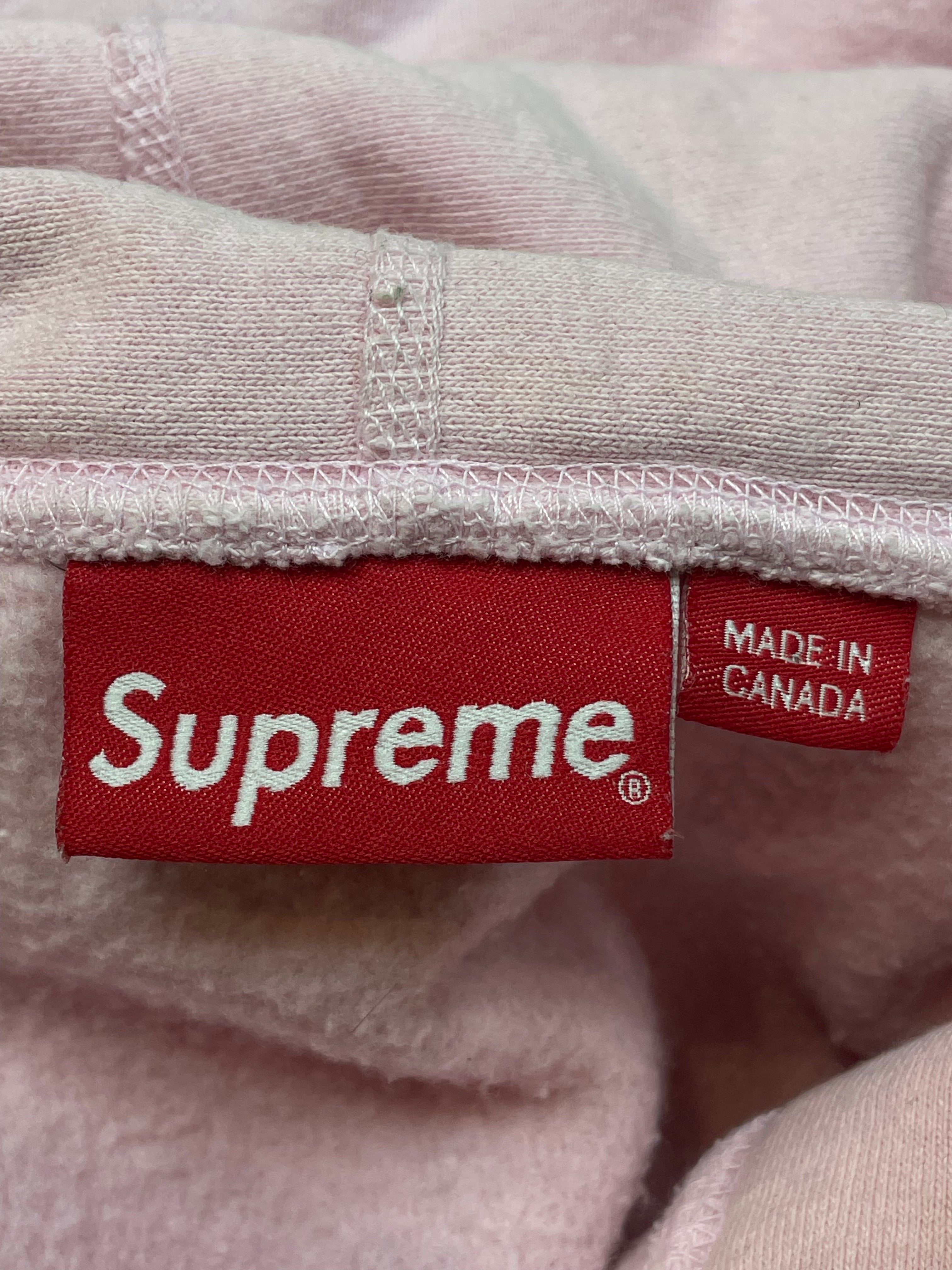 Supreme Studded Arc Logo Pink Pullover Hoodie