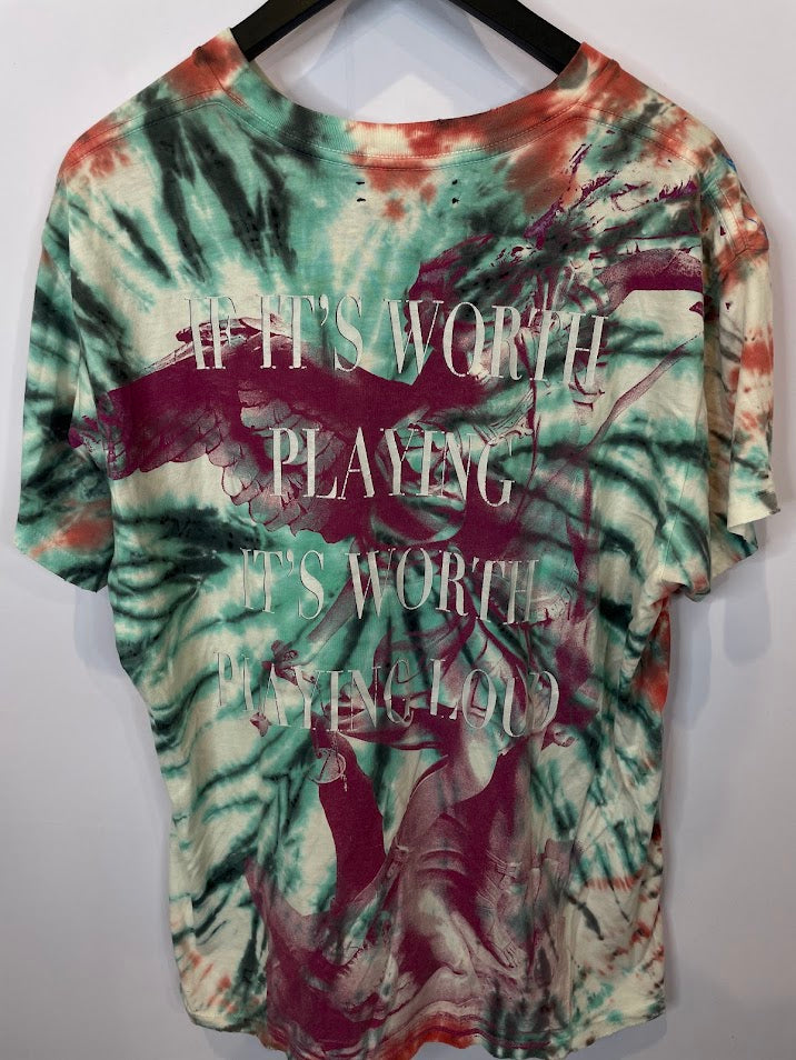 Amiri Tie Dye Skull Tee Used Medium