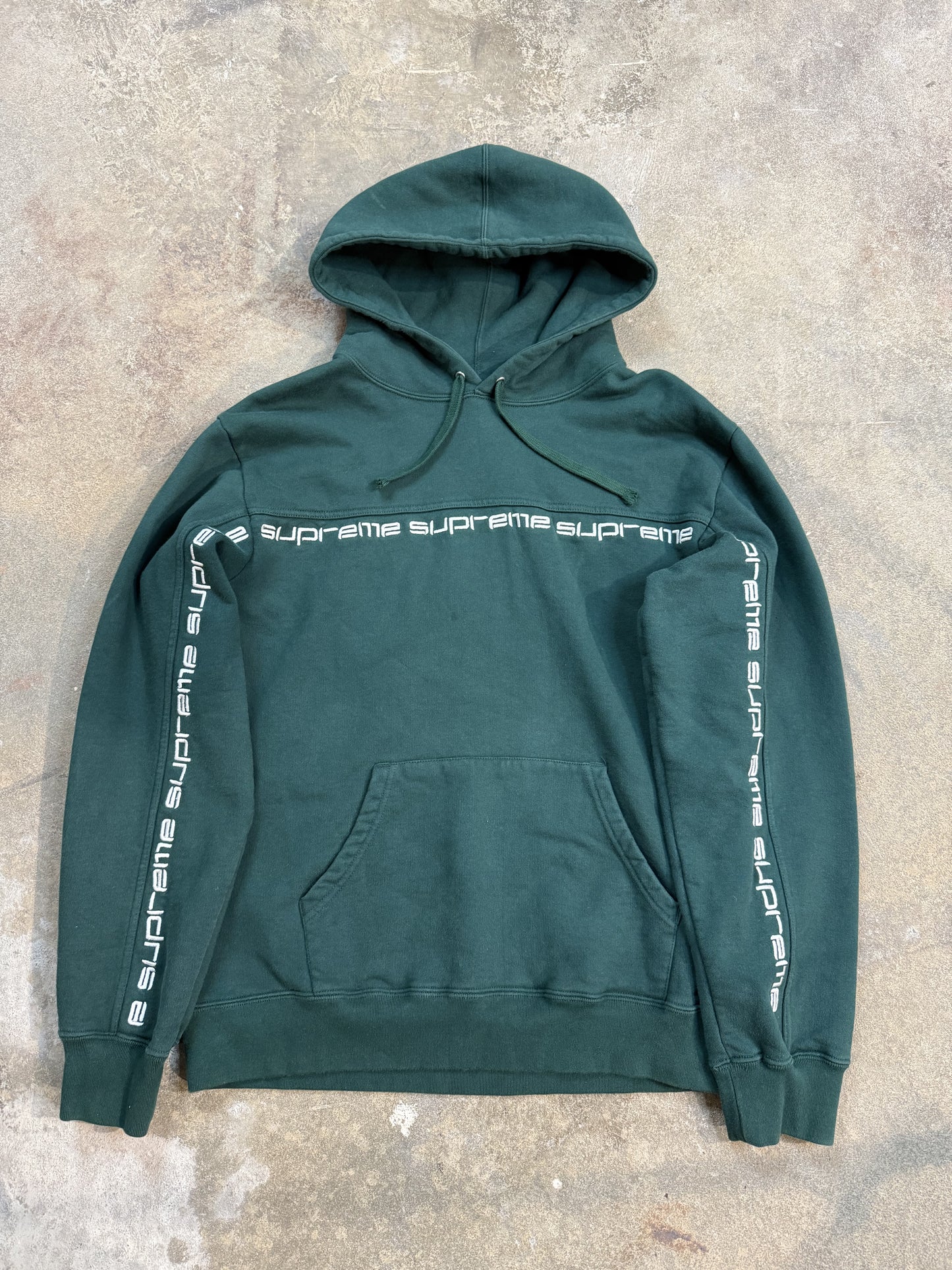 Supreme Hoodie green Used Medium