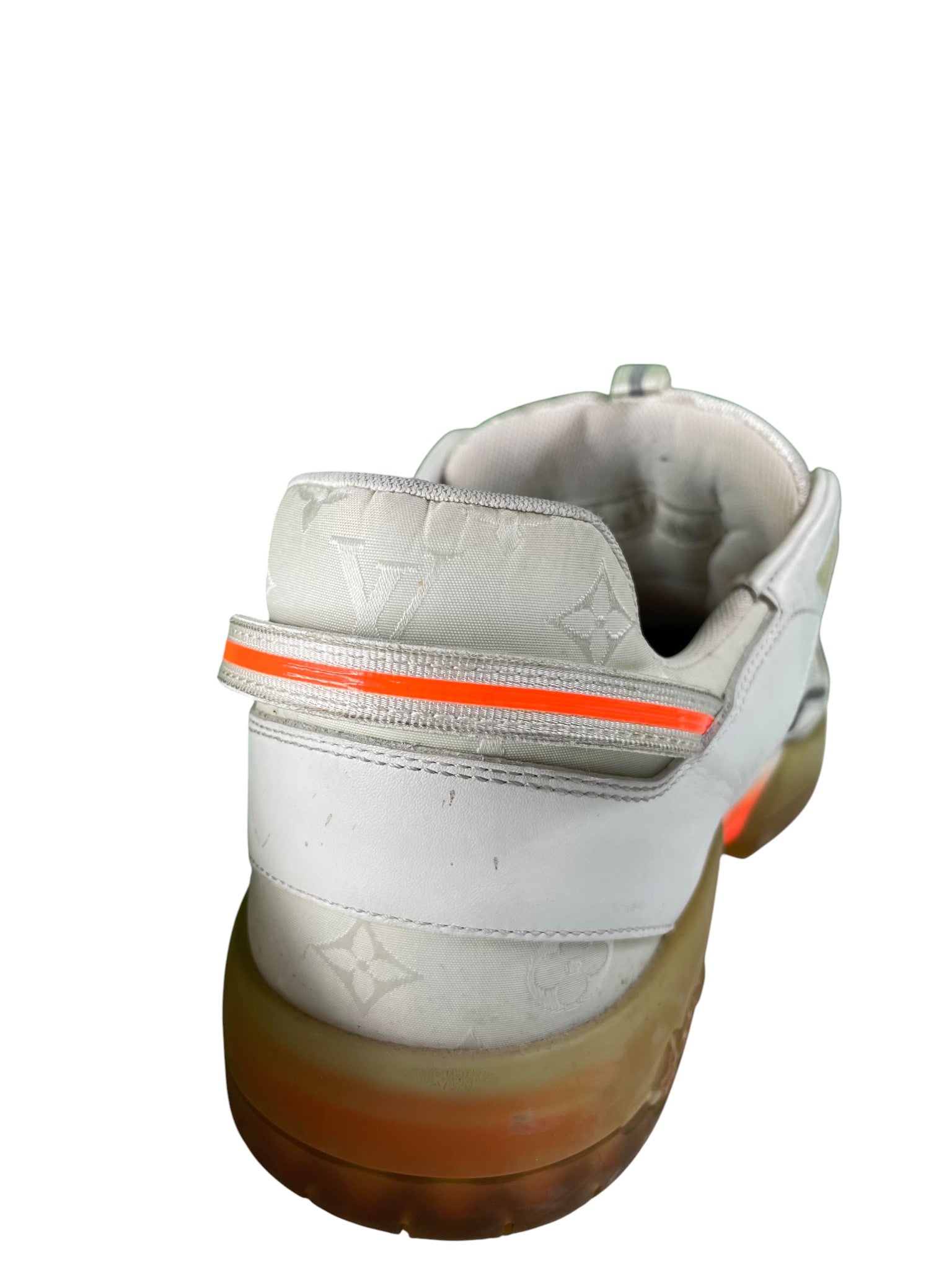 LV 'Monogram' White & Orange Sneaker