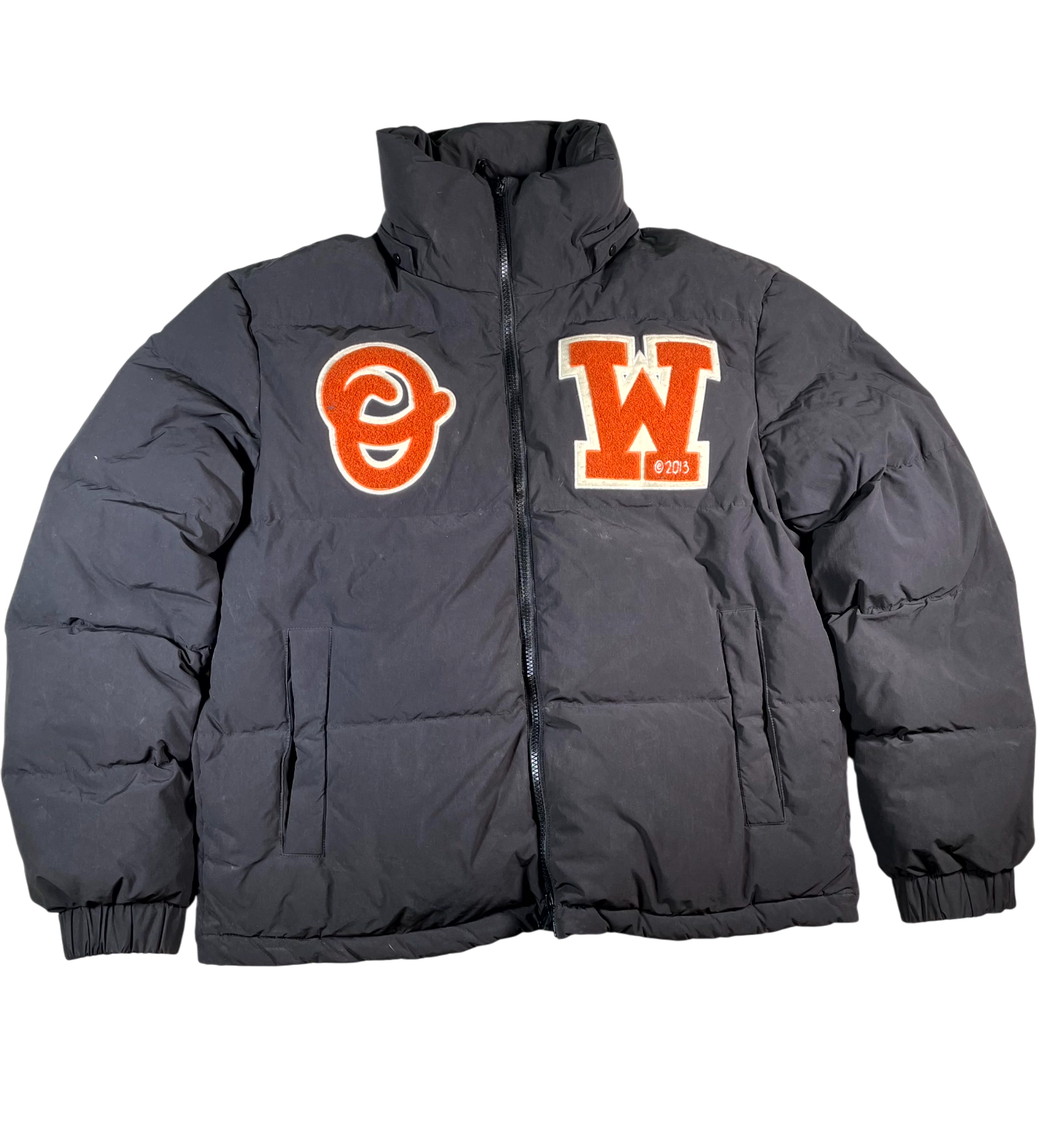 Off-White Coat Puffer Black & Orange Jacket