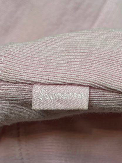 Supreme Studded Arc Logo Pink Pullover Hoodie