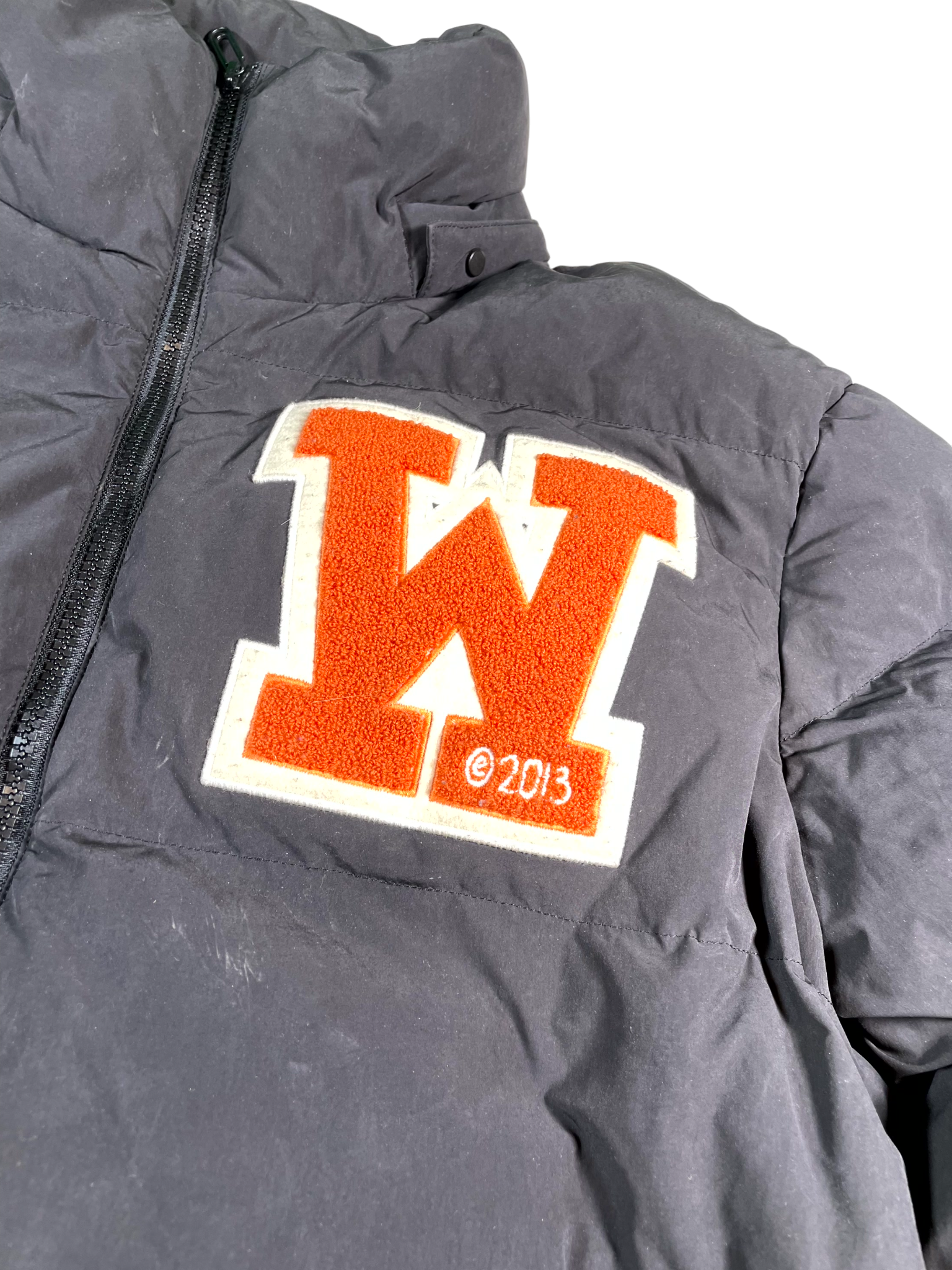 Off-White Coat Puffer Black & Orange Jacket