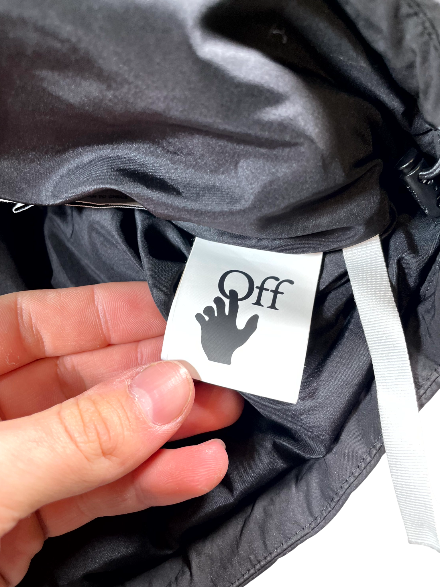 Off-White Coat Puffer Black & Orange Jacket