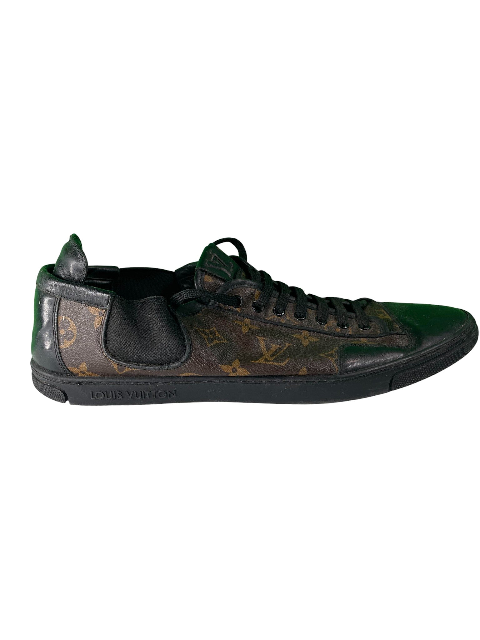 Louis Vuitton 'Monogram' Brown & Black Low Top Sneakers