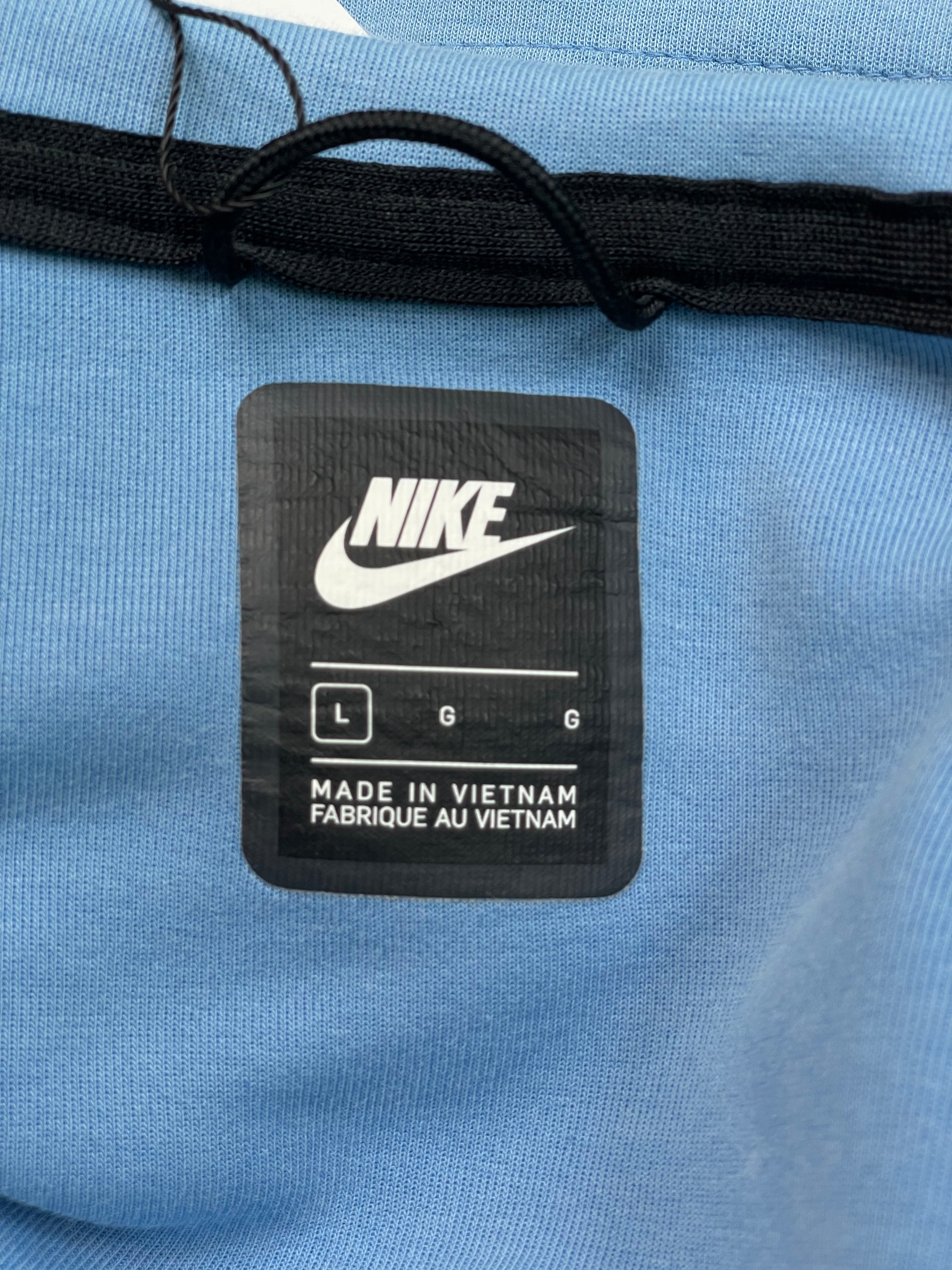 Nike Tech Zip Up Baby Blue Hoodie