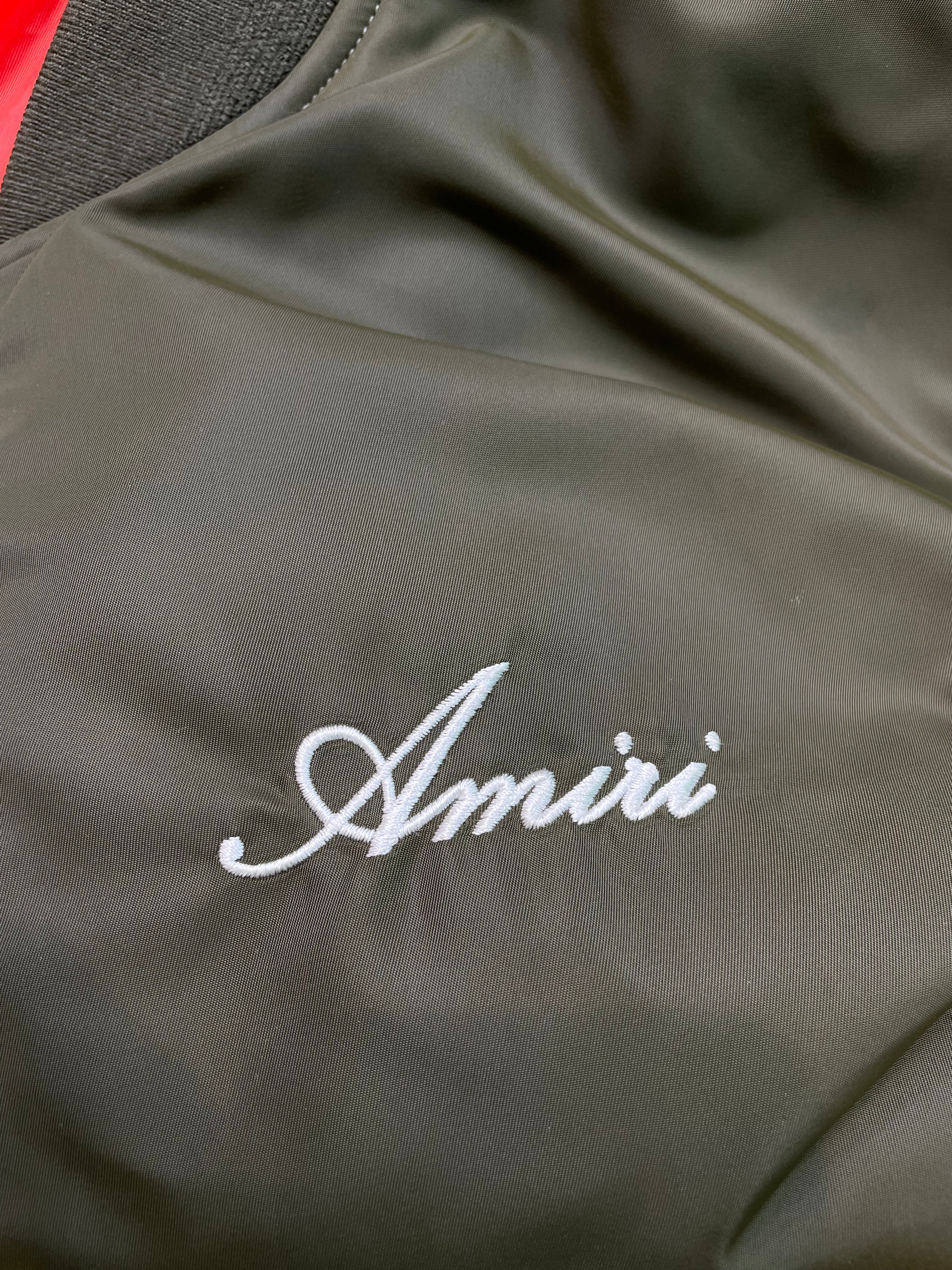 Amiri Bone Bomber Olive Jacket