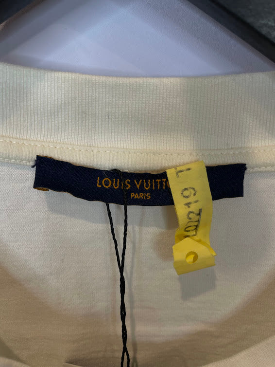 LV NBA Tee White Multi Used XL