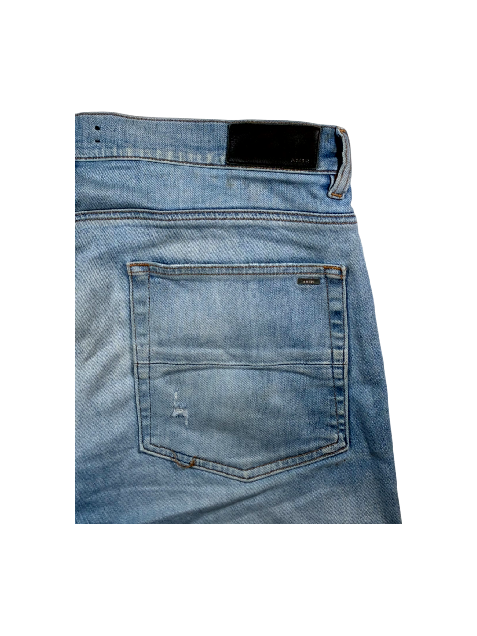 Amiri Thrasher Paisley Light Wash, Beige & Green Jeans