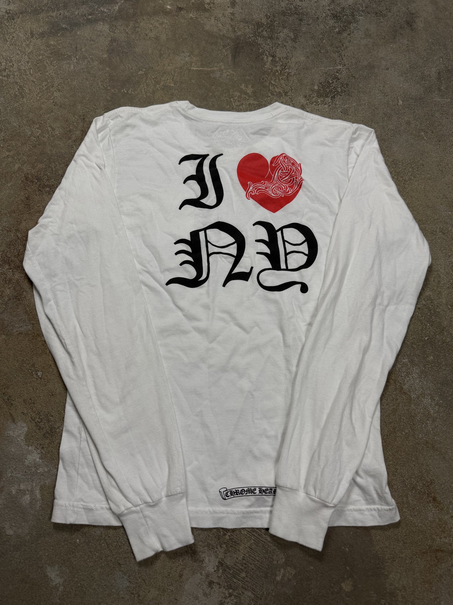 Chrome Hearts LS I Love NY Used Small