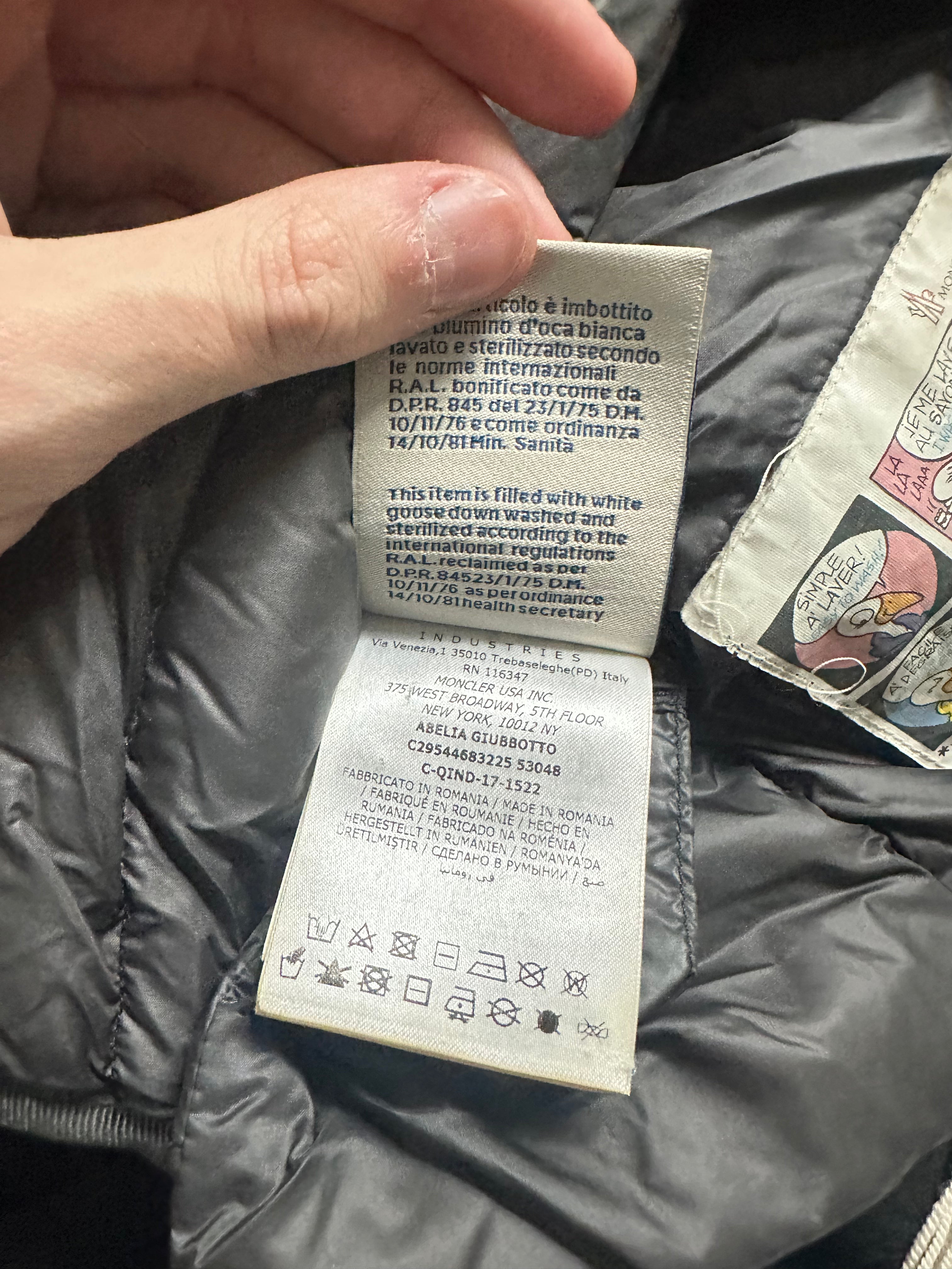 Moncler Jacket Baby Navy Used 4