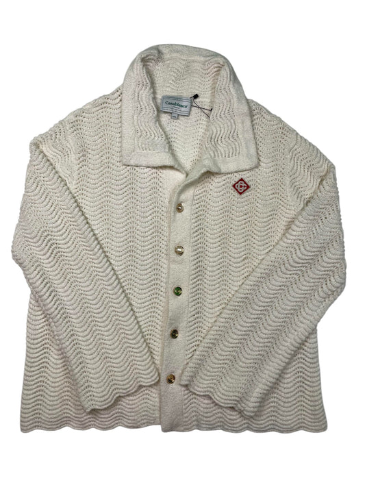 Casablanca Cream Knitted Button Up