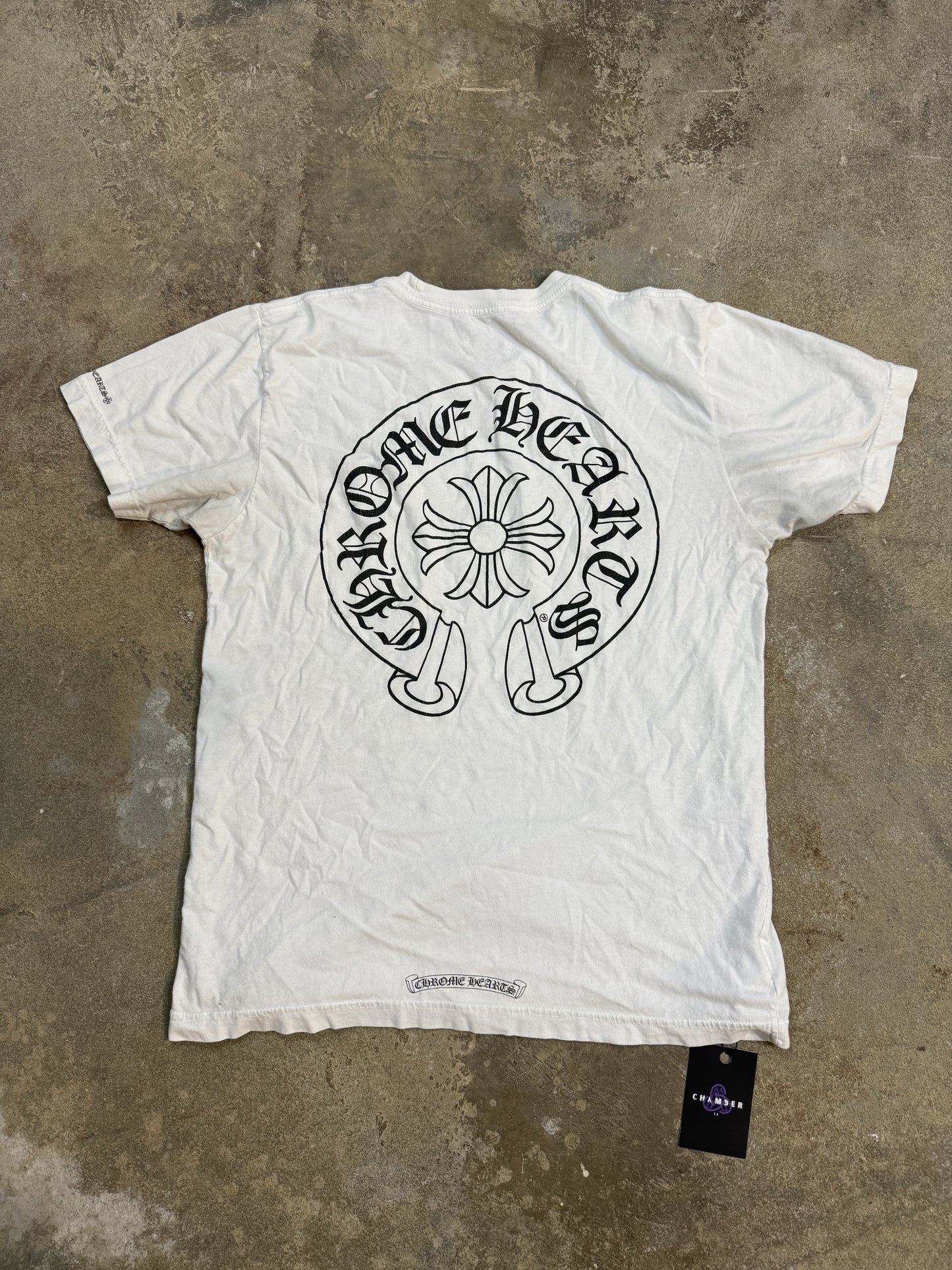 Chrome Hearts Horseshoe Tee White Used Medium