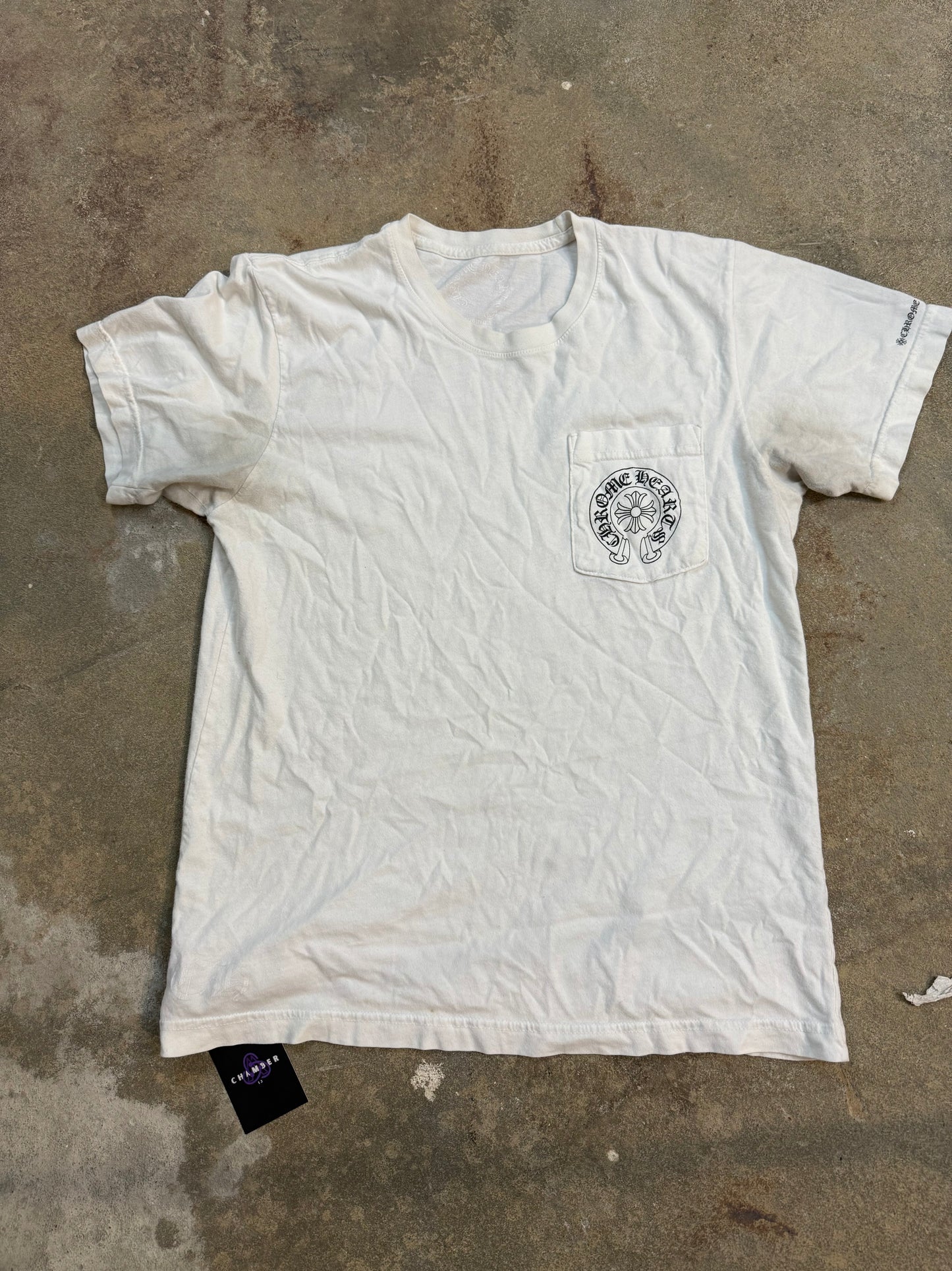 Chrome Hearts Horseshoe Tee White Used Medium