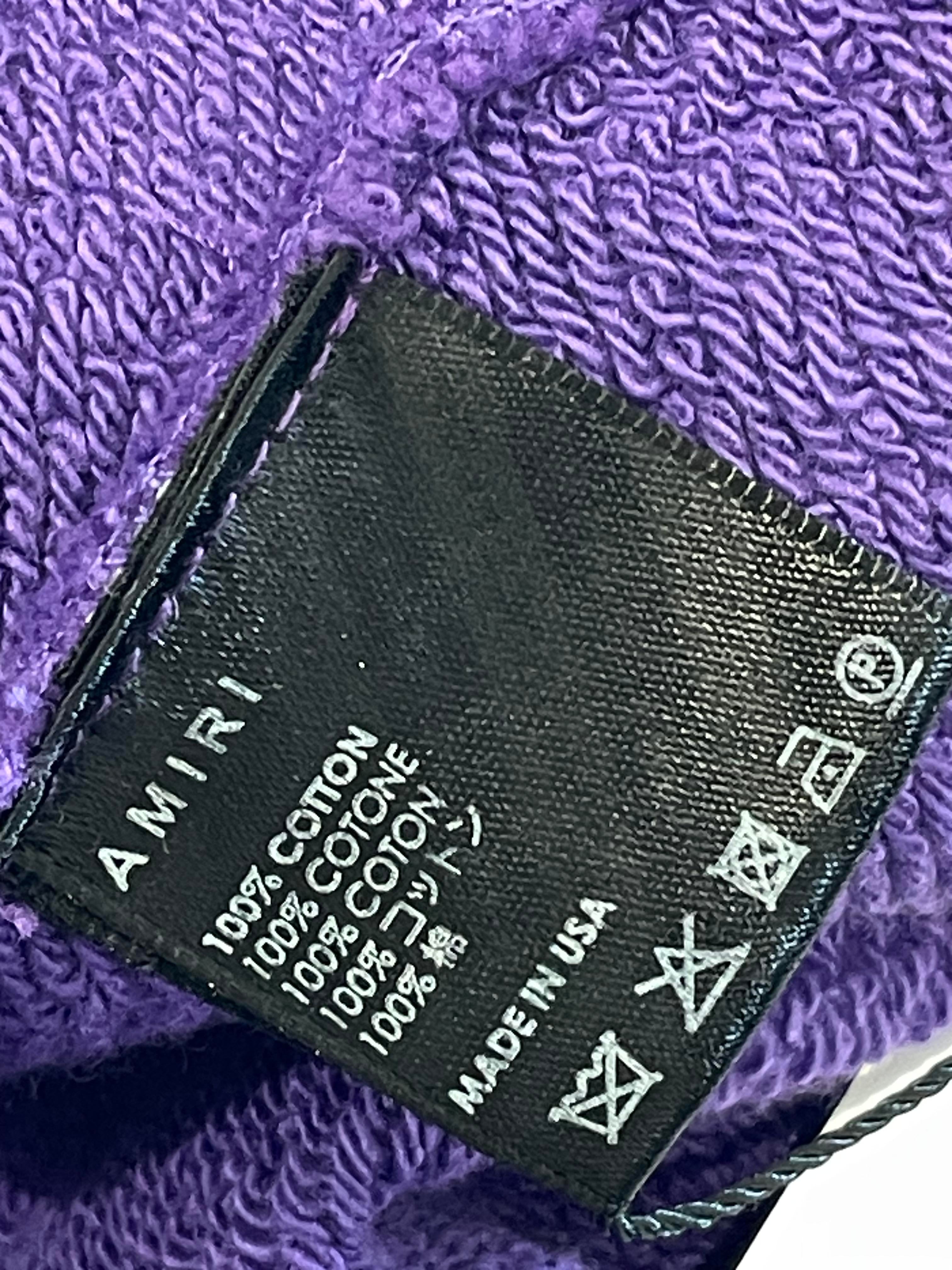 Amiri Beverly Hills Purple & Yellow Hoodie