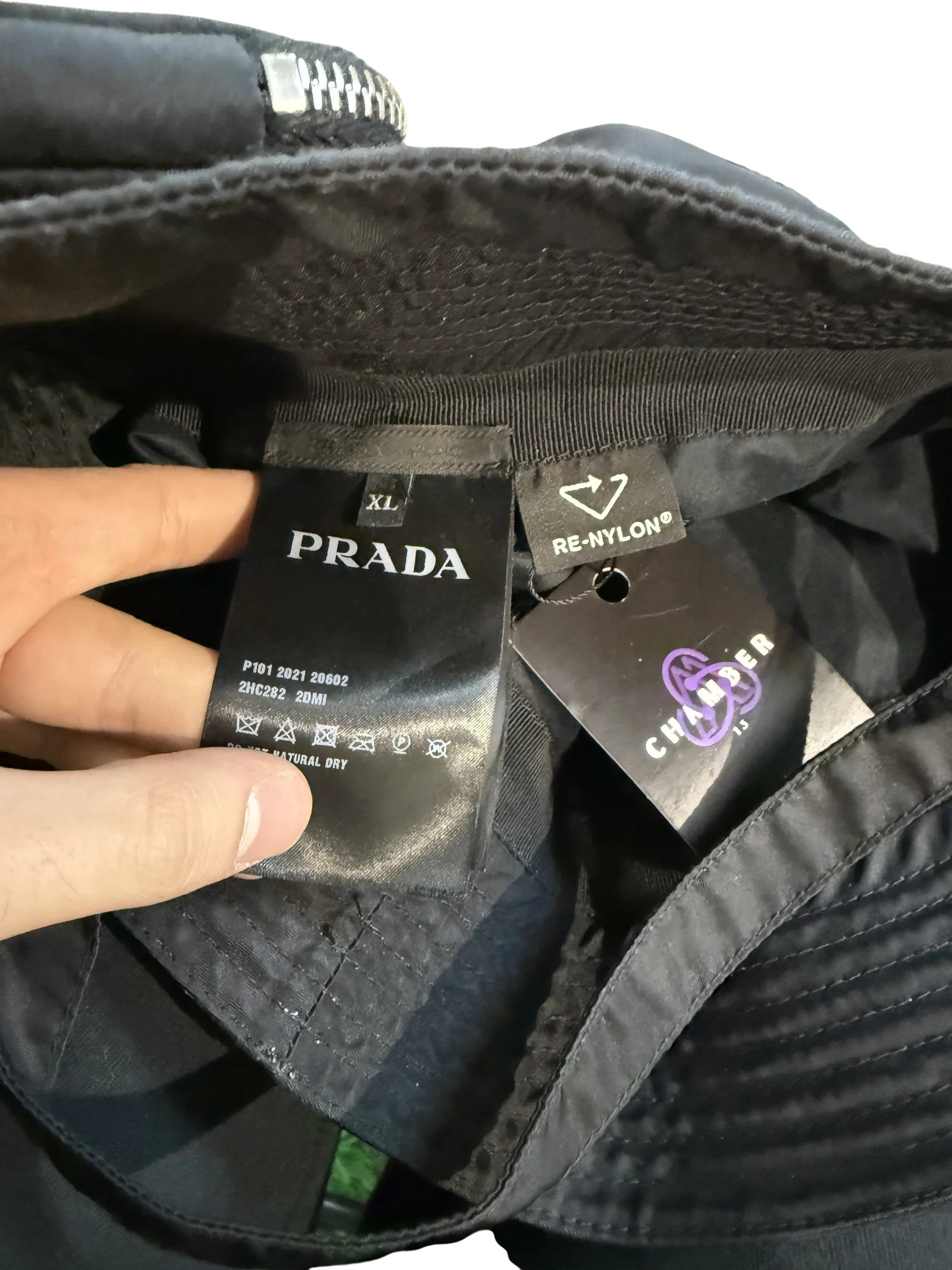 Prada Re-Nylon Black Bucket Hat