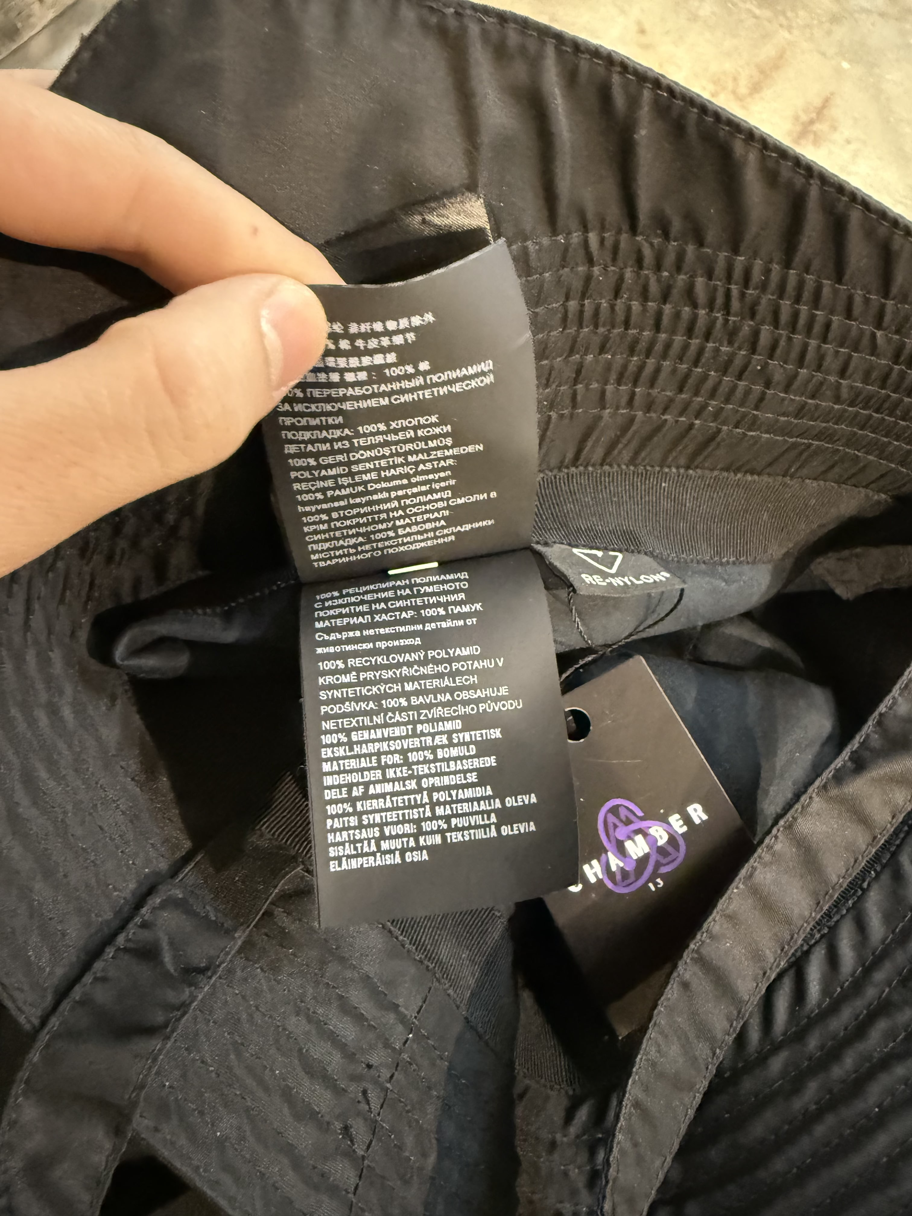 Prada Re-Nylon Black Bucket Hat