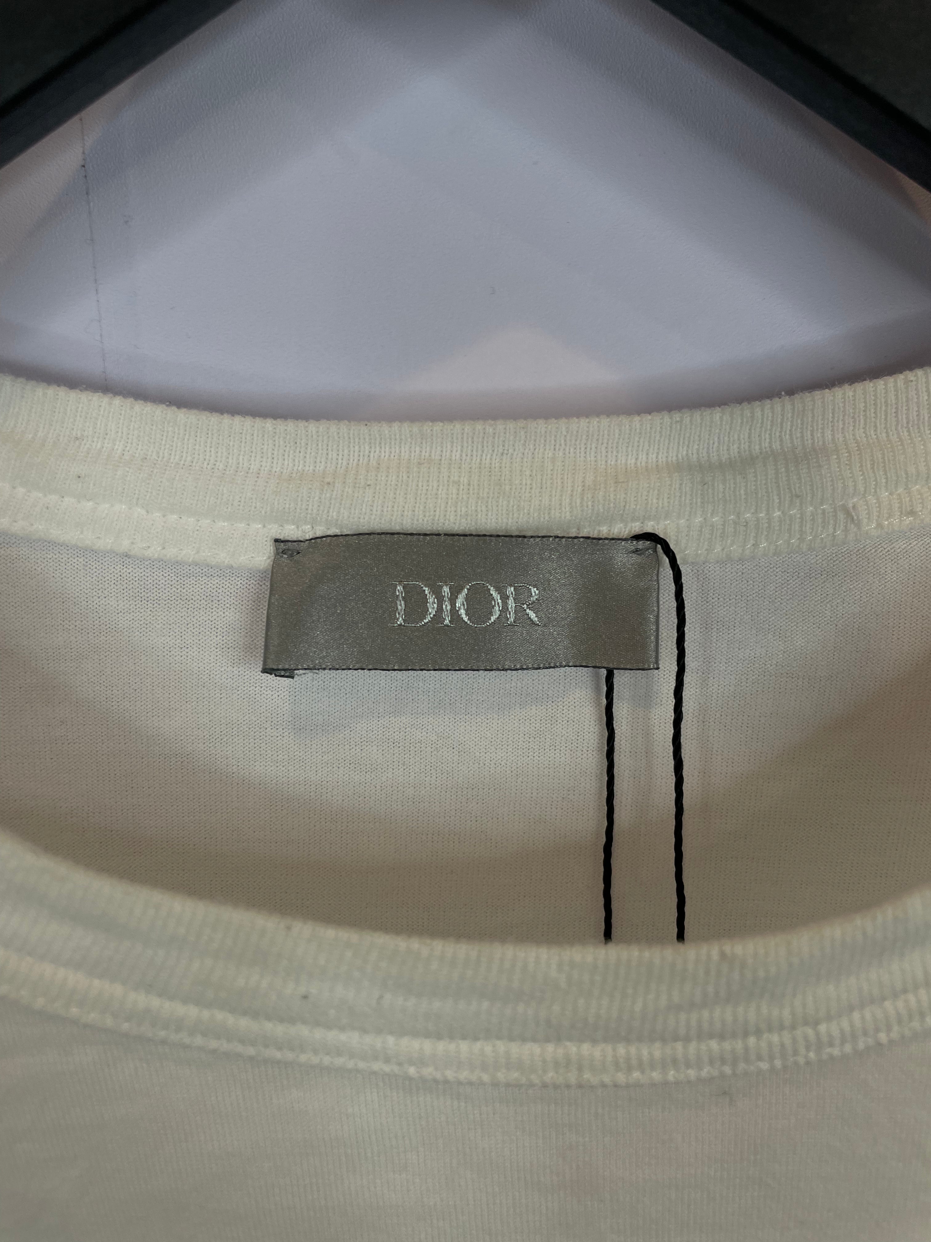 Dior CD Logo Tee White Used Medium