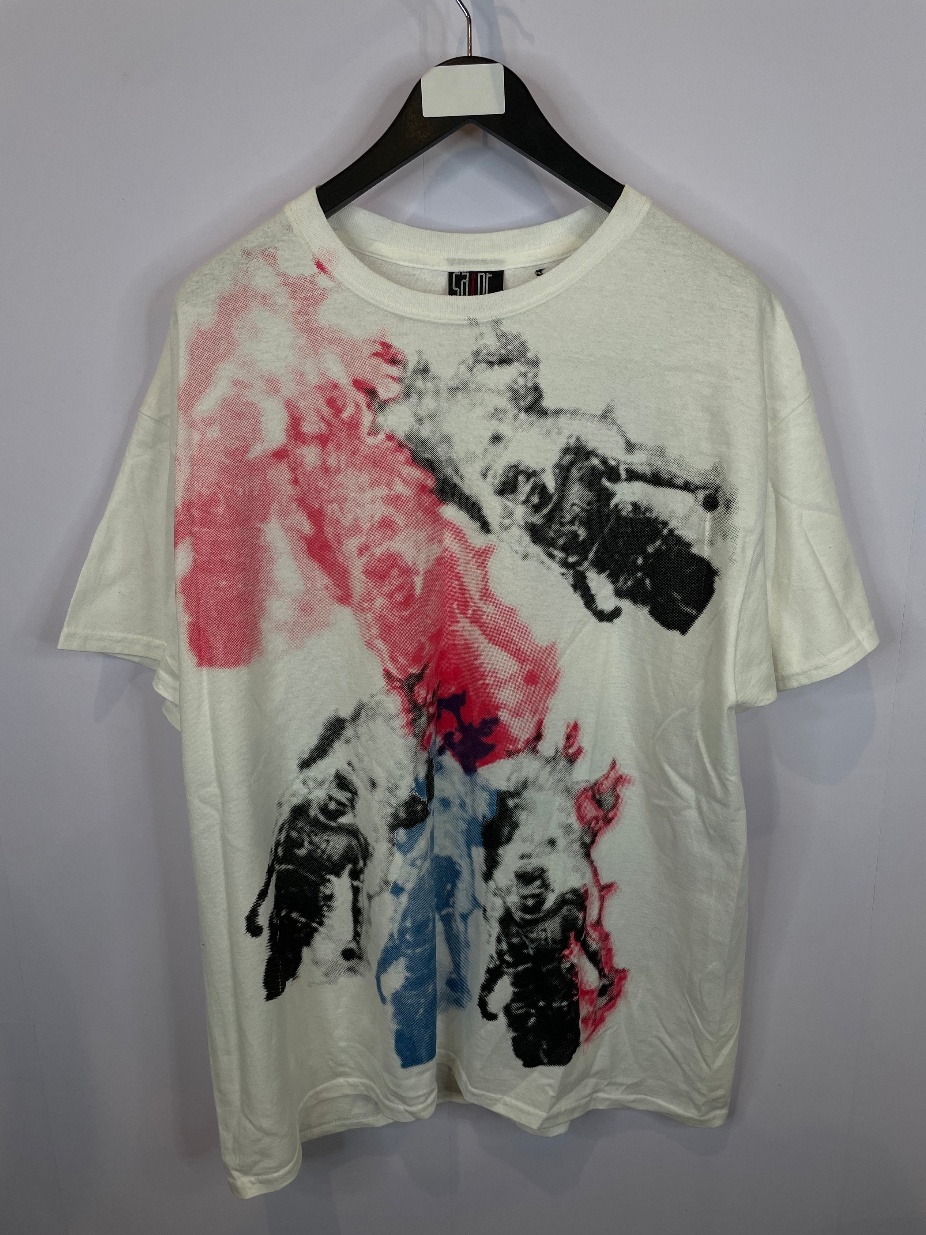 Saint Michael Cali Thornhill Tee White (Neck Stain) New L-XL