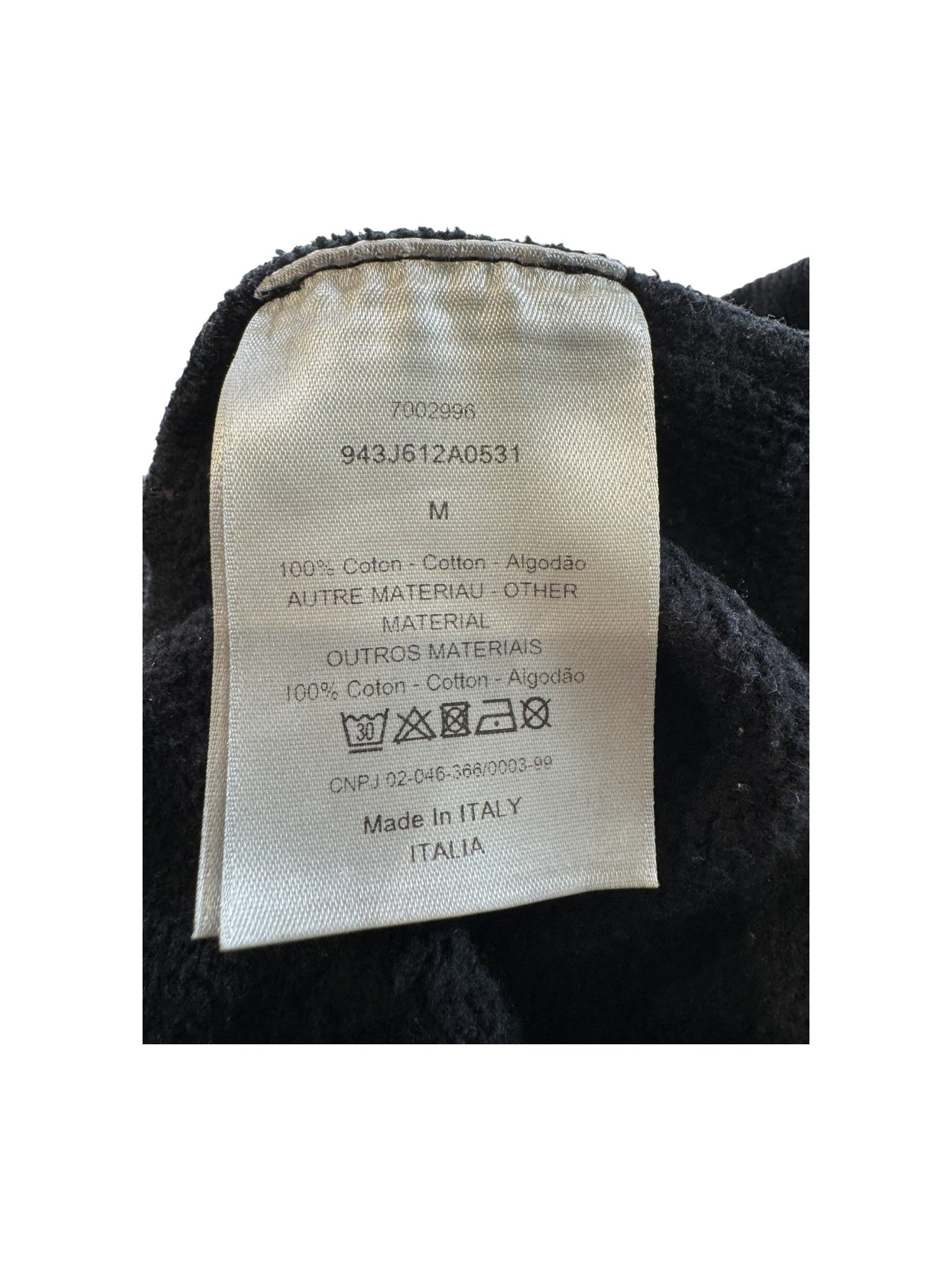 Dior CD Logo Crewneck Black Tonal Sweatshirt