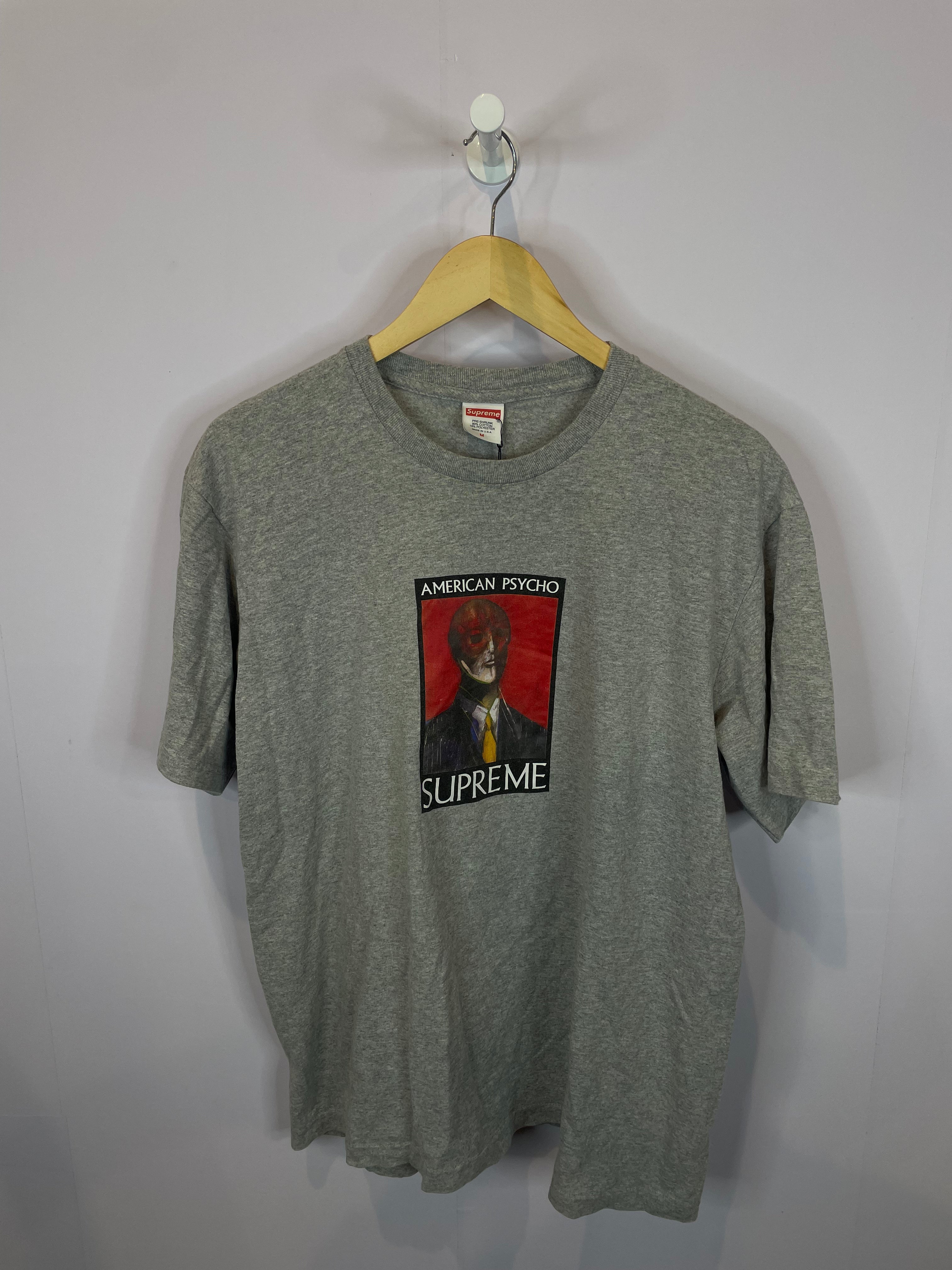 Supreme American Psycho Tee Grey Used Medium