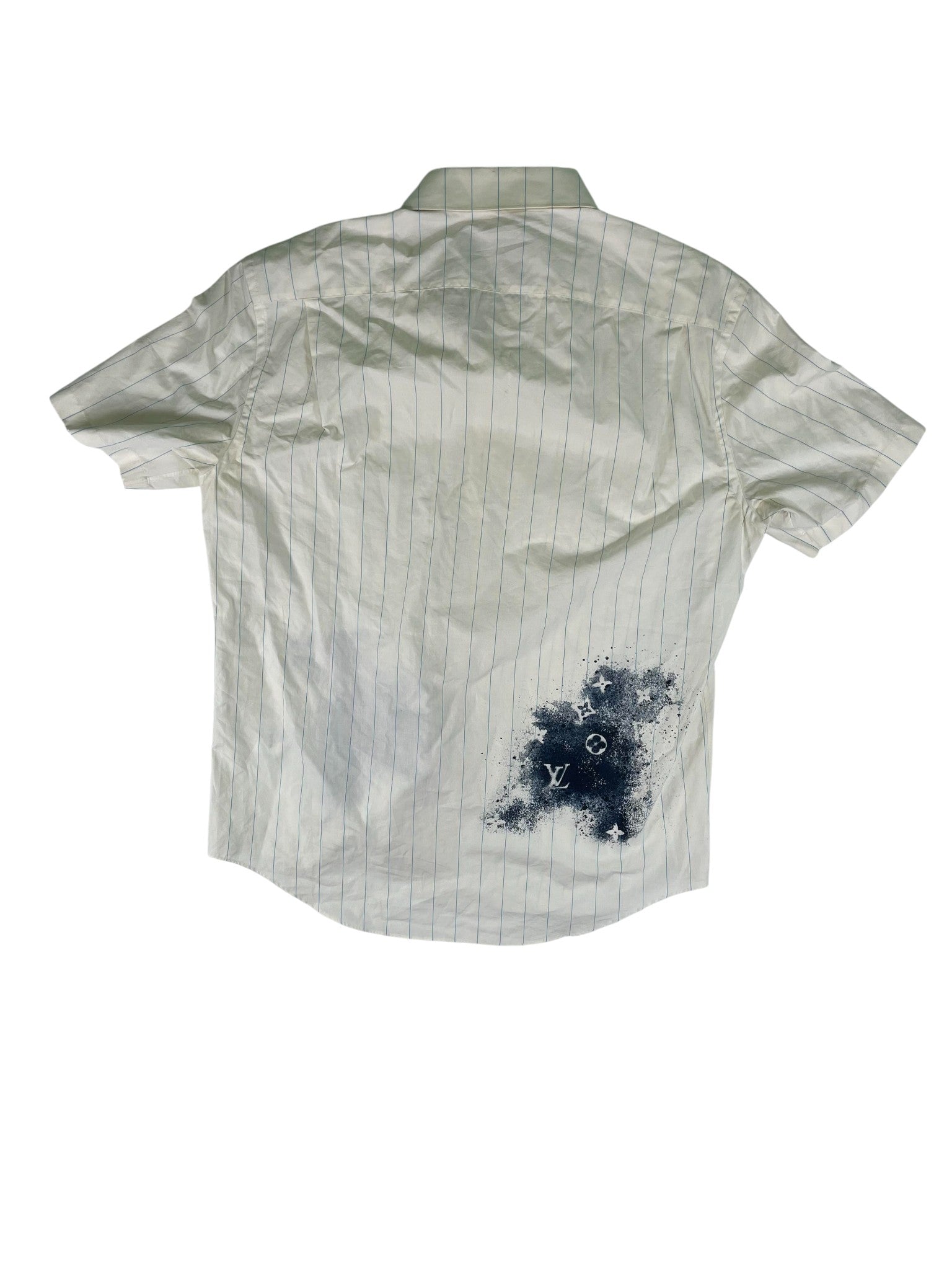 Louis Vuitton 'Striped Monogram' Button Up Shirt