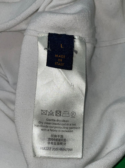 LV Logo Knit White & Red Tee
