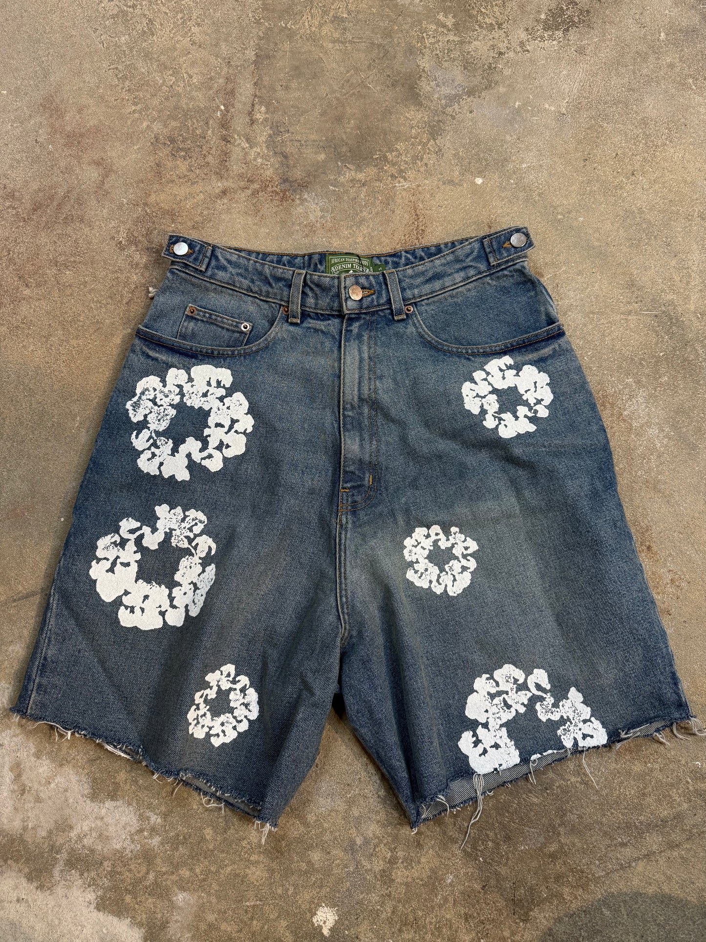 Denim Tears Jean Shorts Light Wash Used Small