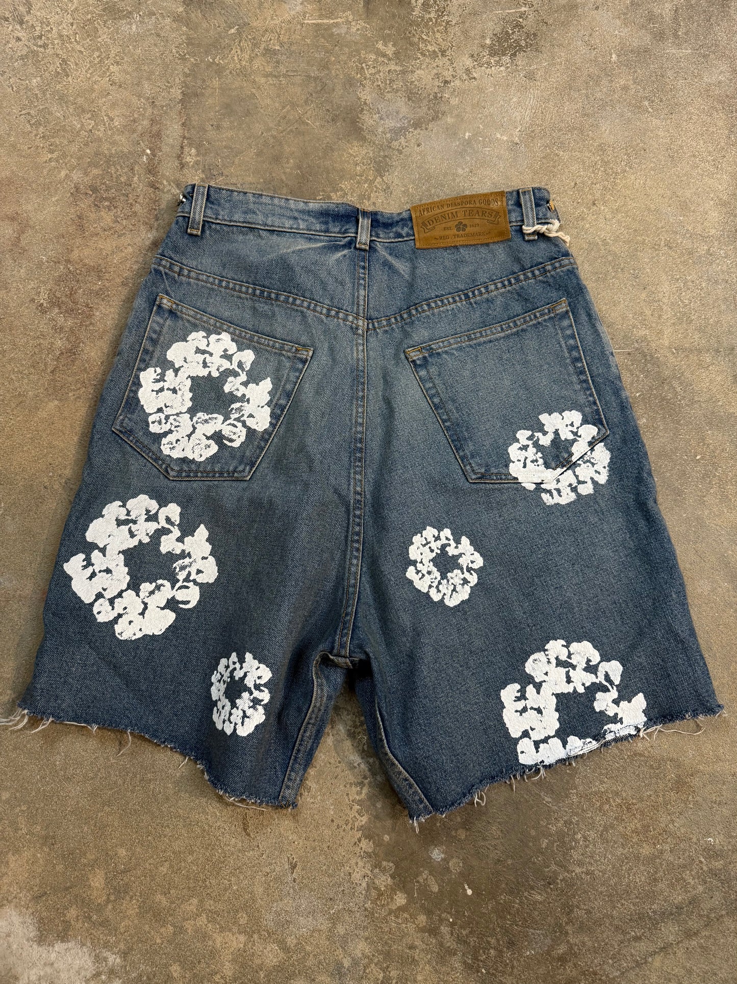 Denim Tears Jean Shorts Light Wash Used Small