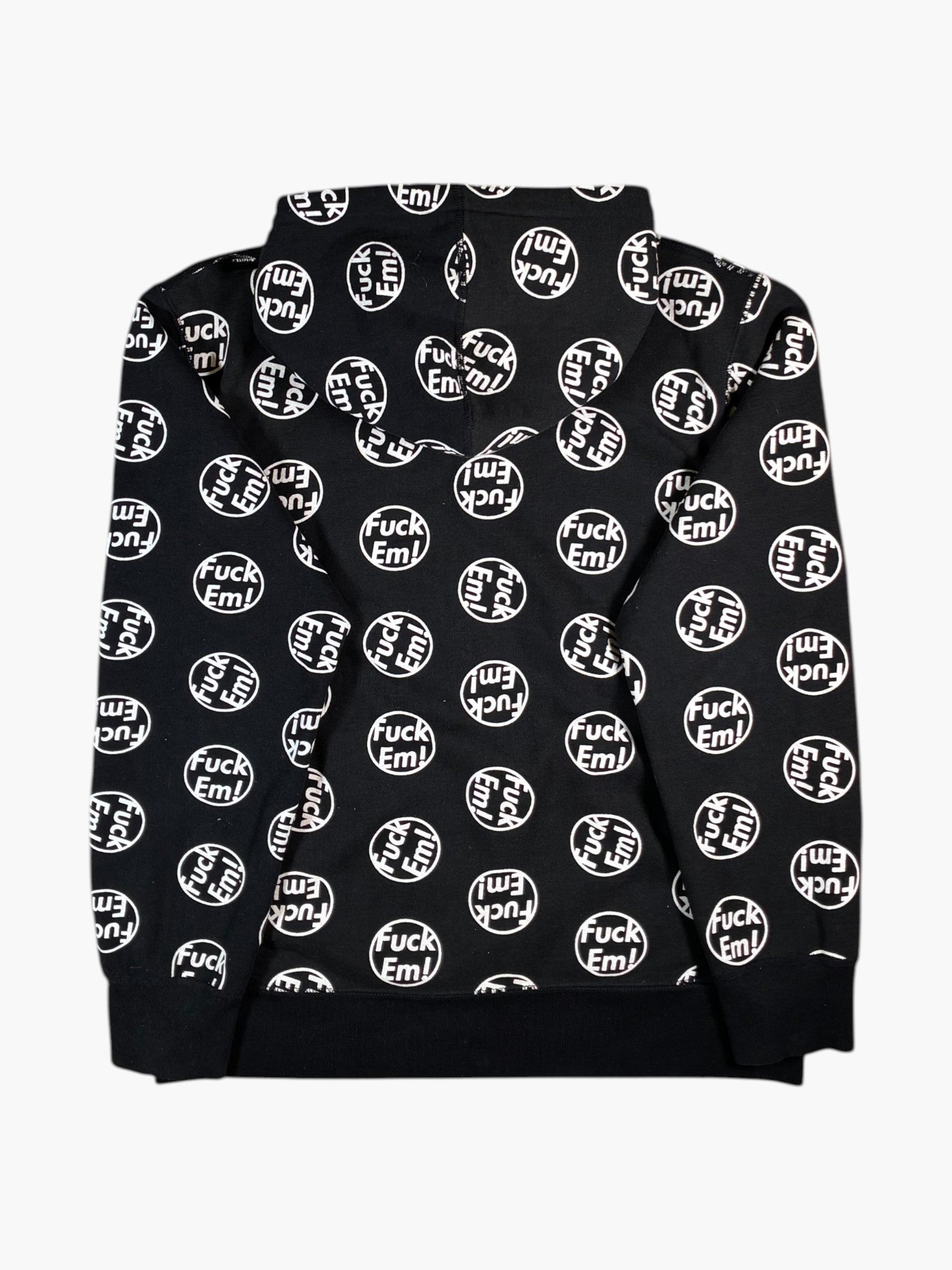 Supreme Fuck Em Black & White Hoodie