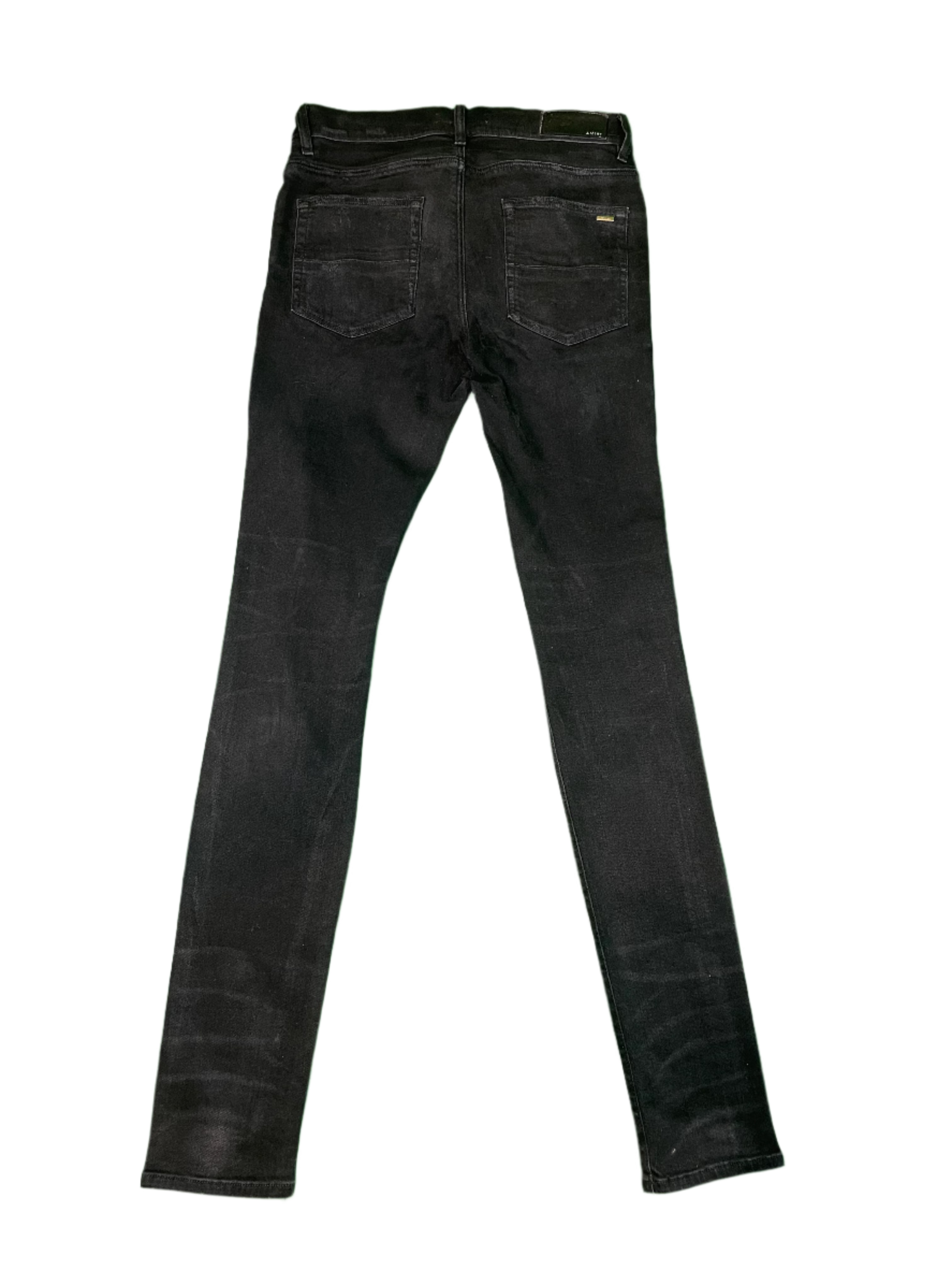 Amiri Thrasher Swan Patch Black Jeans