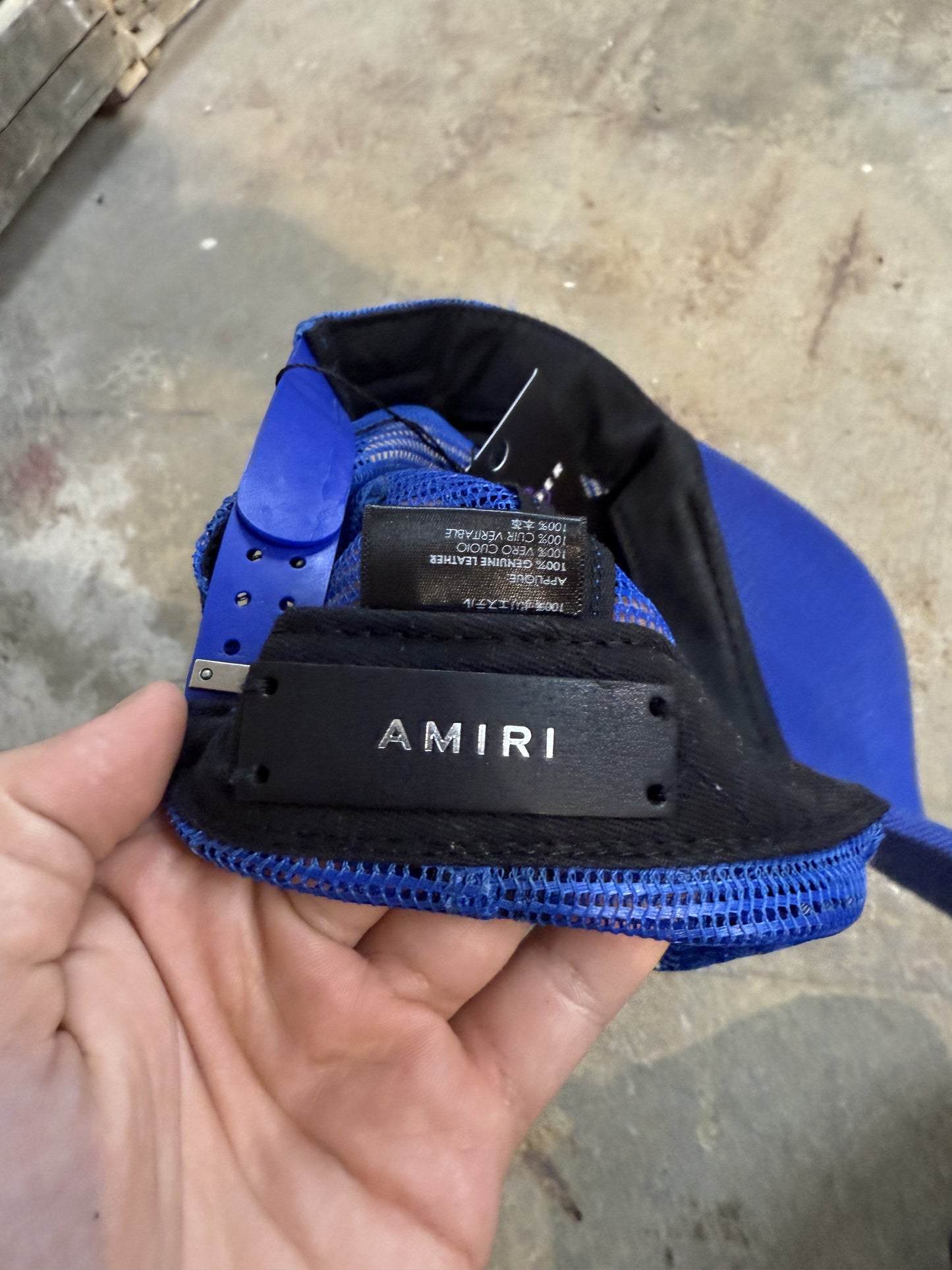 Amiri 3 Star Cap Black Blue Used OS