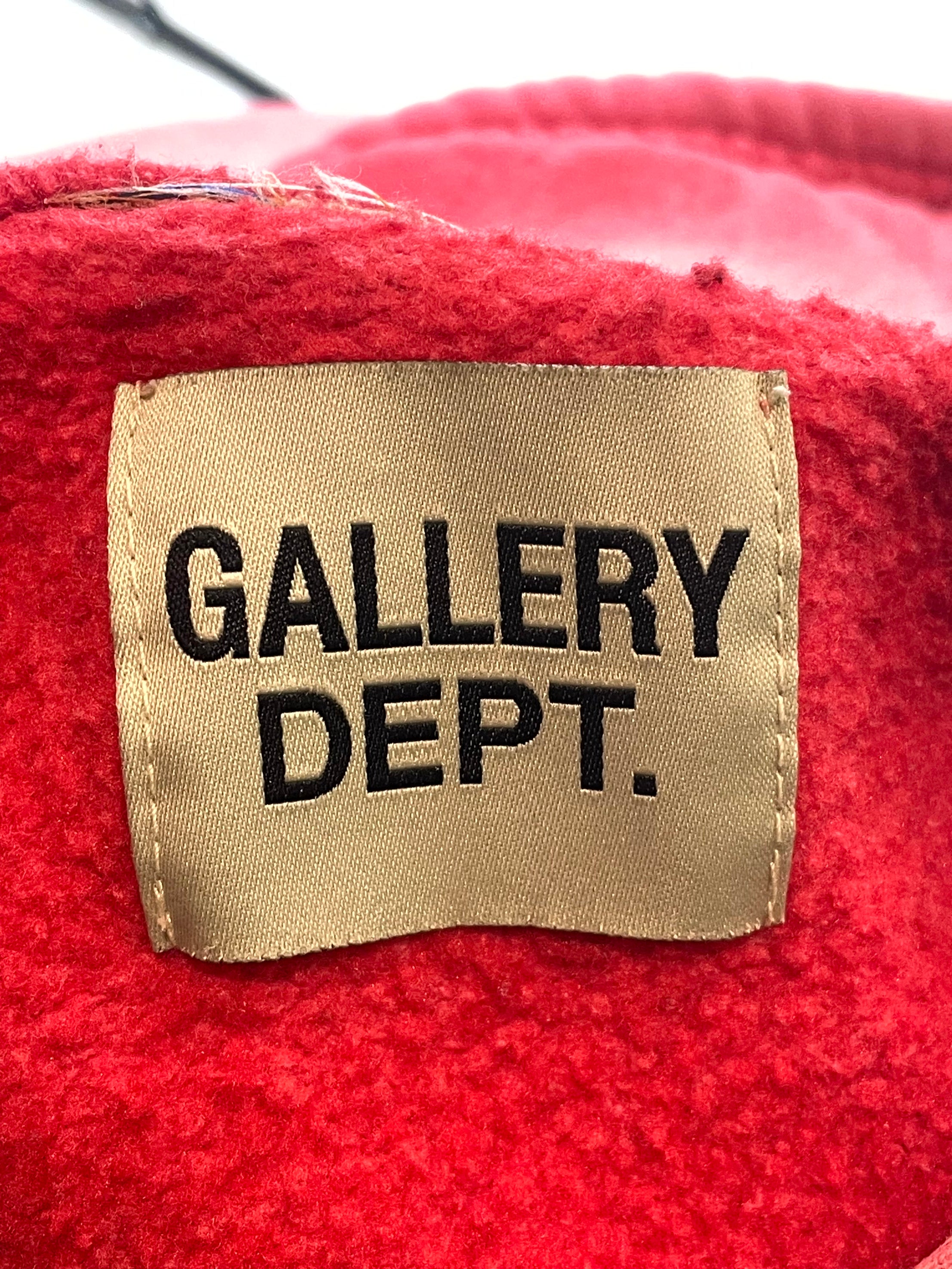 Gallery Dept Sunfaded Red Hoodie