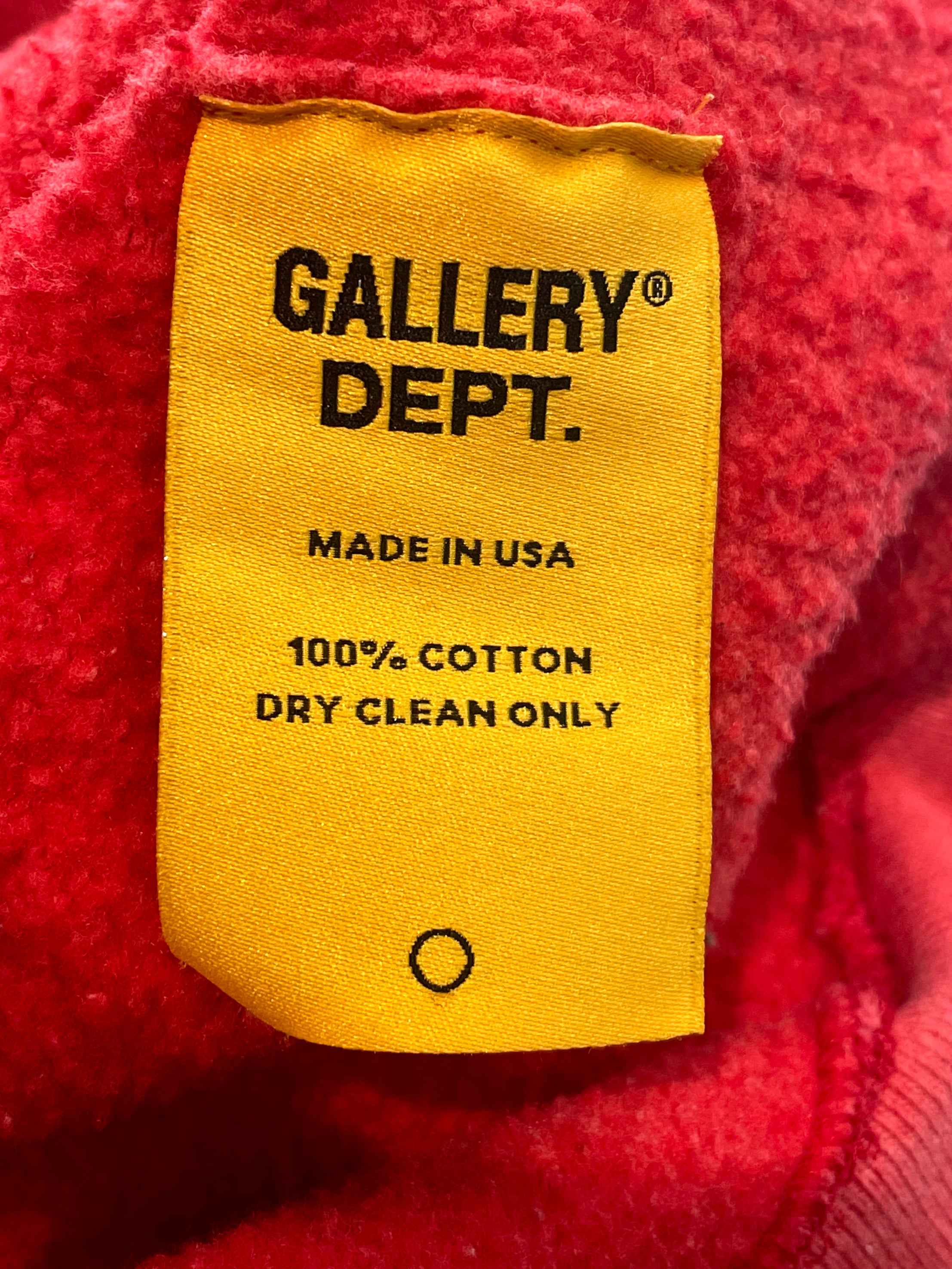 Gallery Dept Sunfaded Red Hoodie